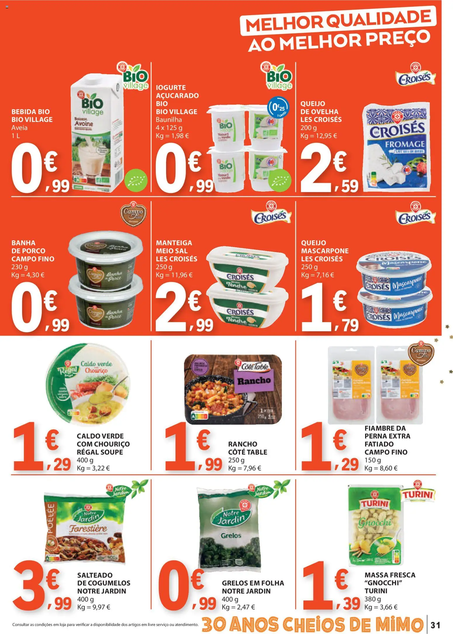 E.Leclerc folheto │ válido de 04.12.2025 | Página: 31 | Produtos: Sal, Iogurte, Massa, Cogumelos