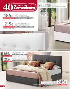 Anteprima del volantino Volantino Mondo Convenienza	 valido a partire dal 09.09.2025 | Pagina: 62 | Prodotti: Letto matrimoniale, Letto contenitore, Contenitore, Letto