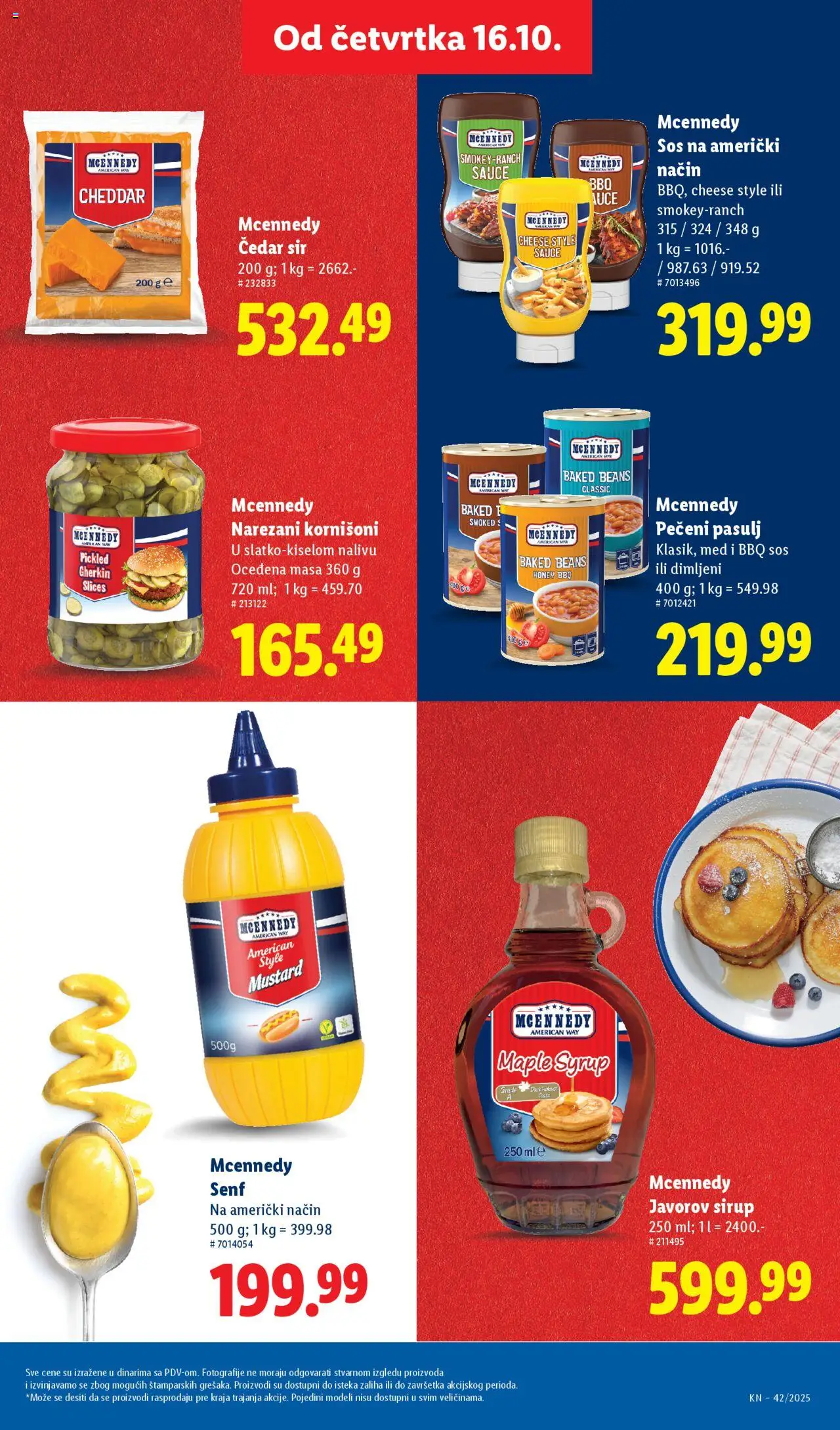 Lidl katalog - važi od 16.10.2025 | Strana: 27 | Proizvode: Pasulj, Senf, Javorov sirup, Sir