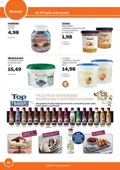 Volantino Sogegross del 30.07.2025 | Pagina: 44 | Prodotti: Crema, Cioccolato, Arance, Cacao