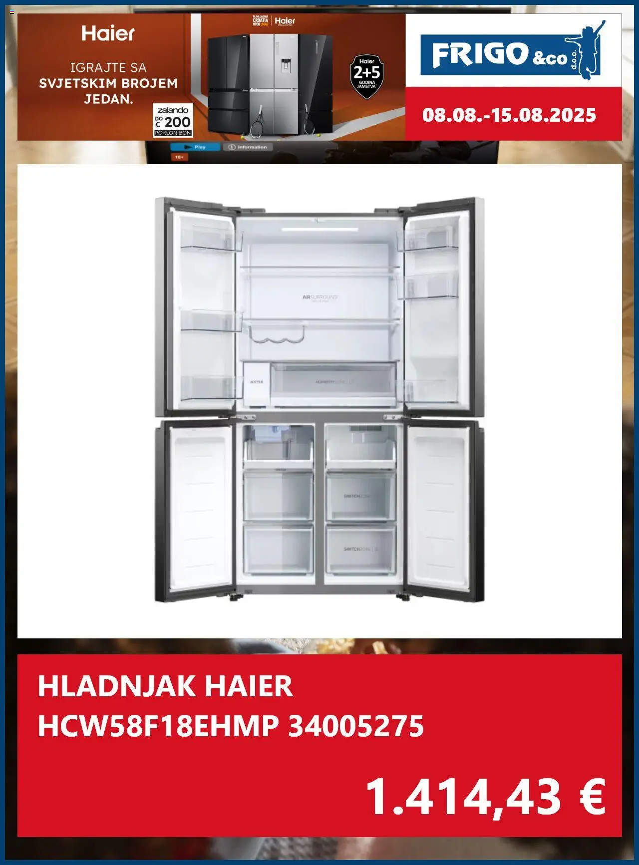 FRIGO & Co. katalog | vrijedi od 08.08.2025 | Stranica: 6 | Proizvodi: Hladnjak