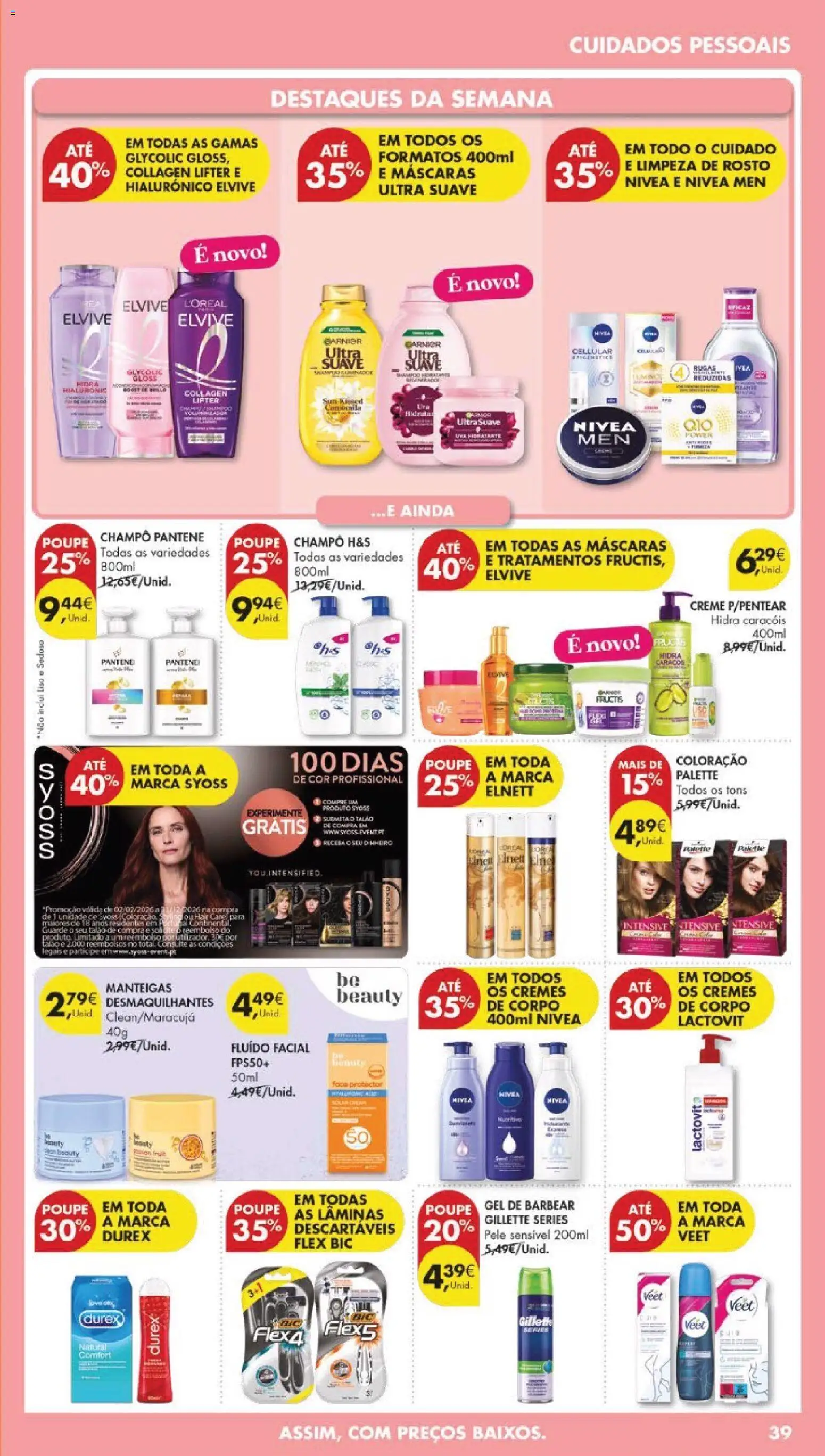 Pingo Doce folheto │ válido de 31.03.2026 | Página: 43 | Produtos: Gloss, Faca, Shampoo, Creme
