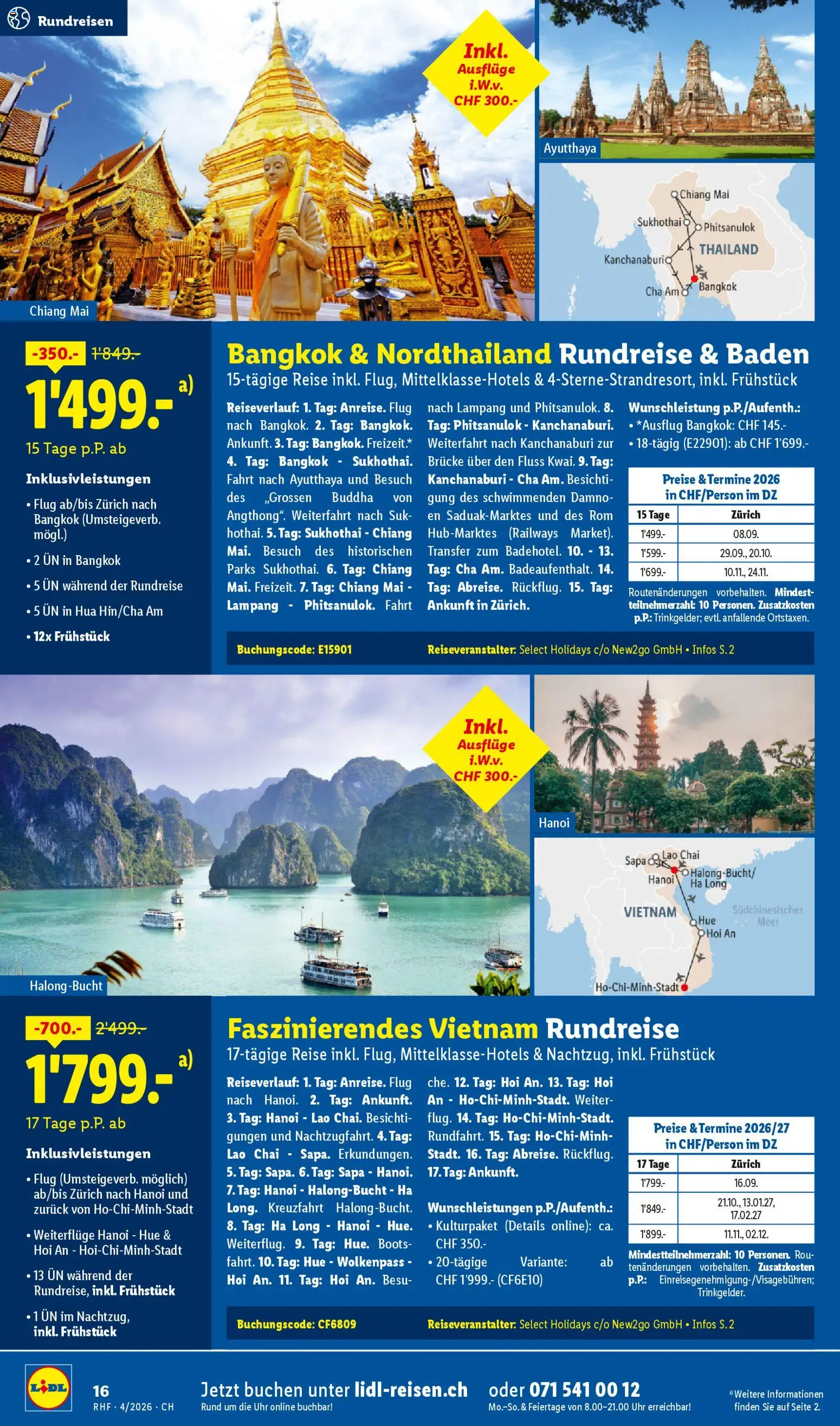 Lidl aktionen Reisen April – gültig ab 28.03.2026 | Seite: 16