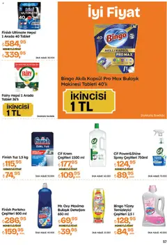 Migros Katalog - Migroskop - 24.07.2025 tarihinden itibaren geçerlidir | Sayfa: 57 | Ürünler: Parlatıcı, Tuz, Tablet, Bulaşık makinesi