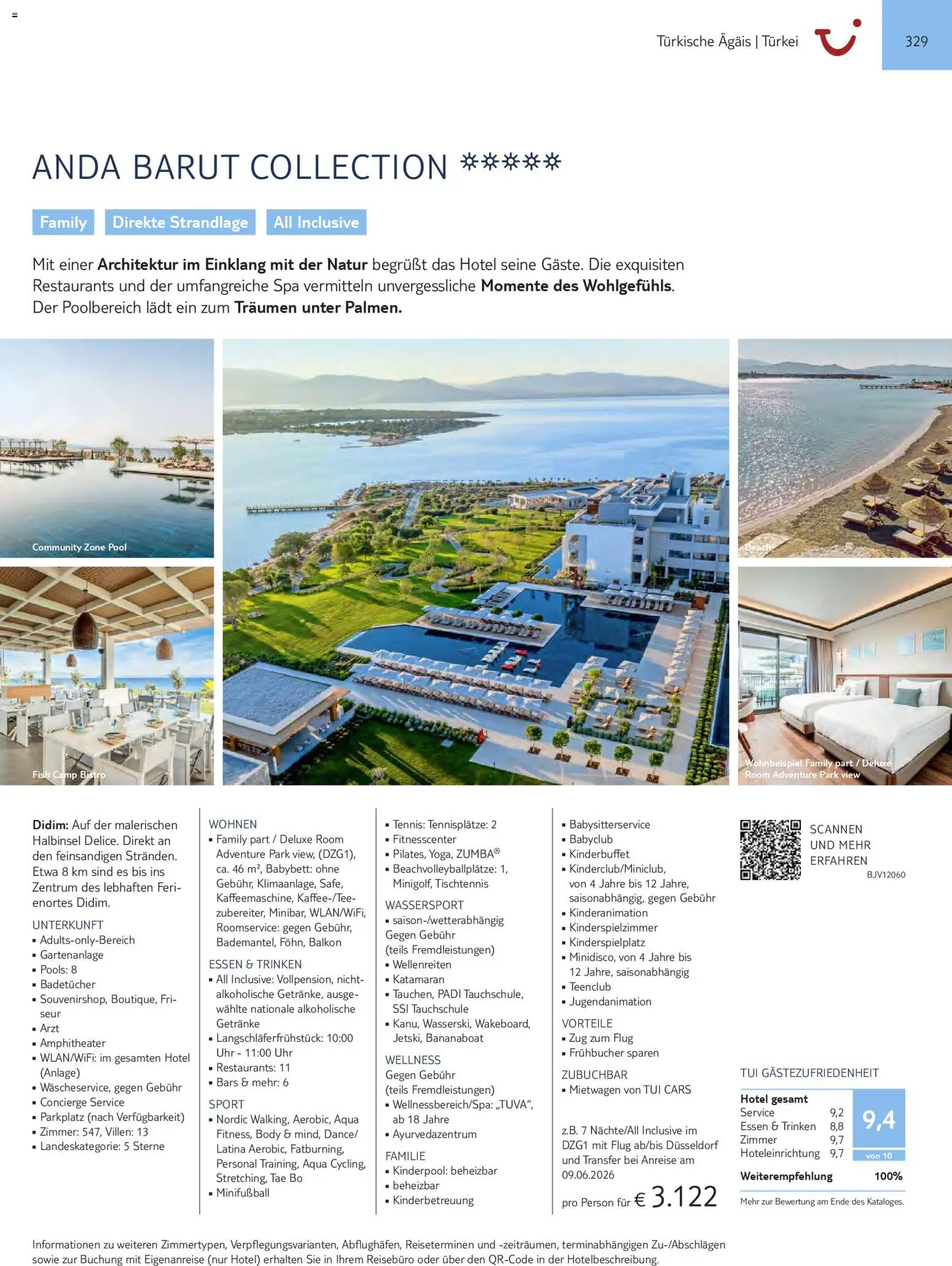 Aida  Südeuropa & Nordafrika 2026/27 – gültig ab 01.01.2026 | Seite: 329 | Produkte: Babybett, Uhr