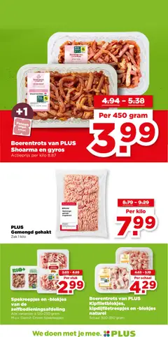 PLUS Gemengd gehakt, Gemengd gehakt, zak 1 kilo - Voorbeeld van een folder van Plus, geldig van 19.11.2025 | Pagina: 8