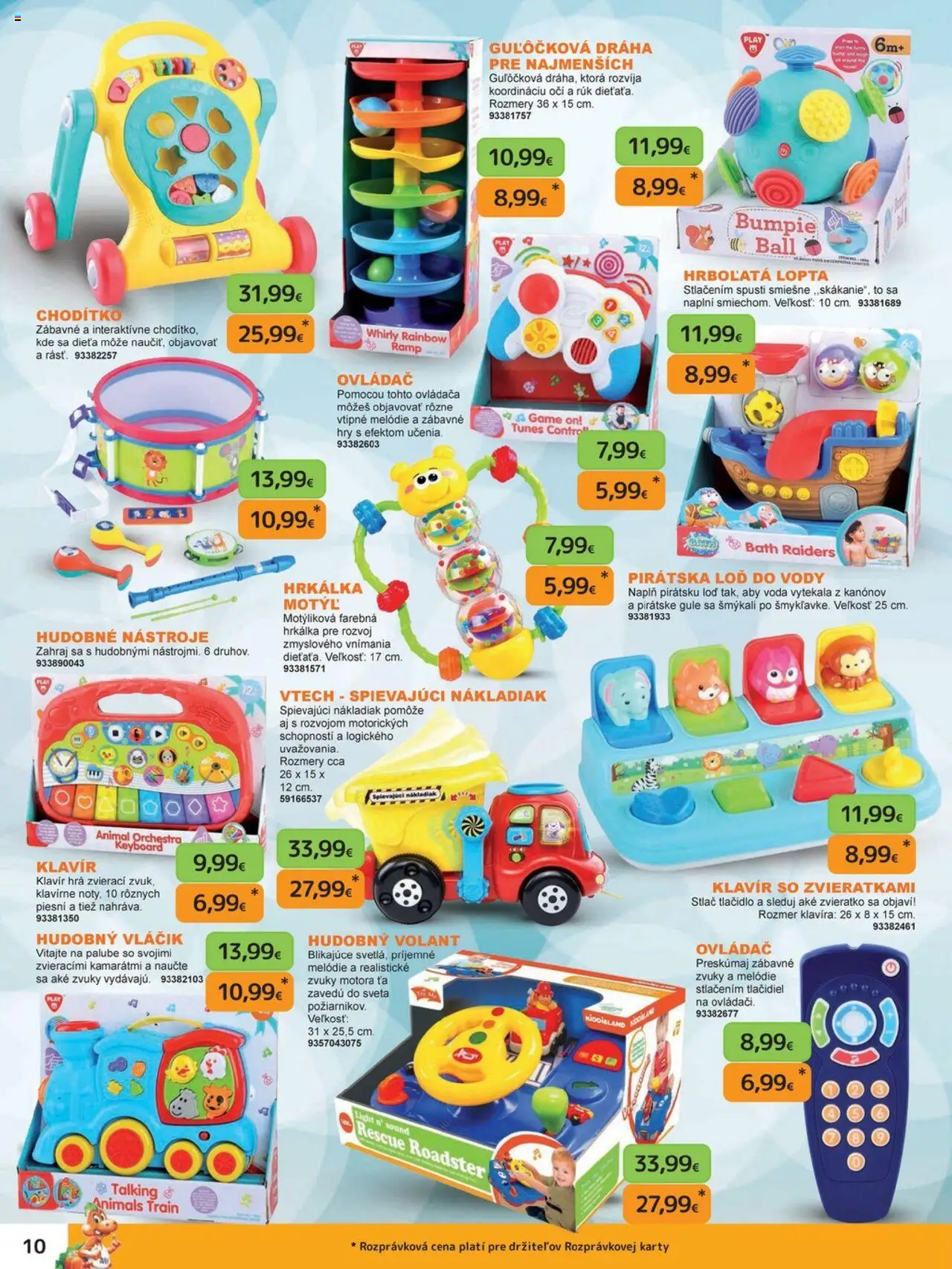 Nové Dráčik akcie – leták je platný od 03.10.2025 | Strana: 10 | Produkty: Lopta, Hra, Voda