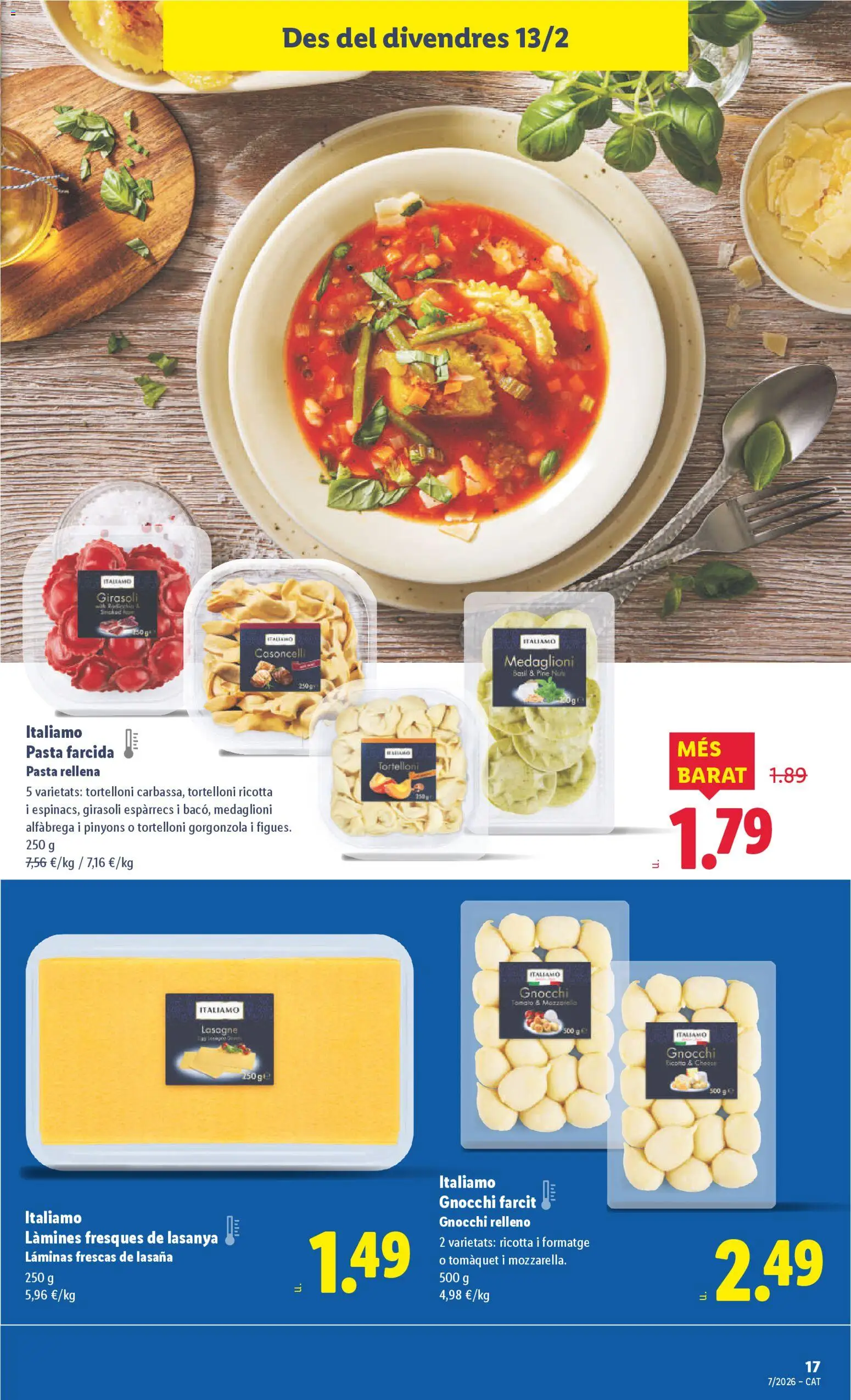 Lidl folleto │ válido desde el 09.02.2026 | Página: 29 | Productos: Pasta, Lasaña