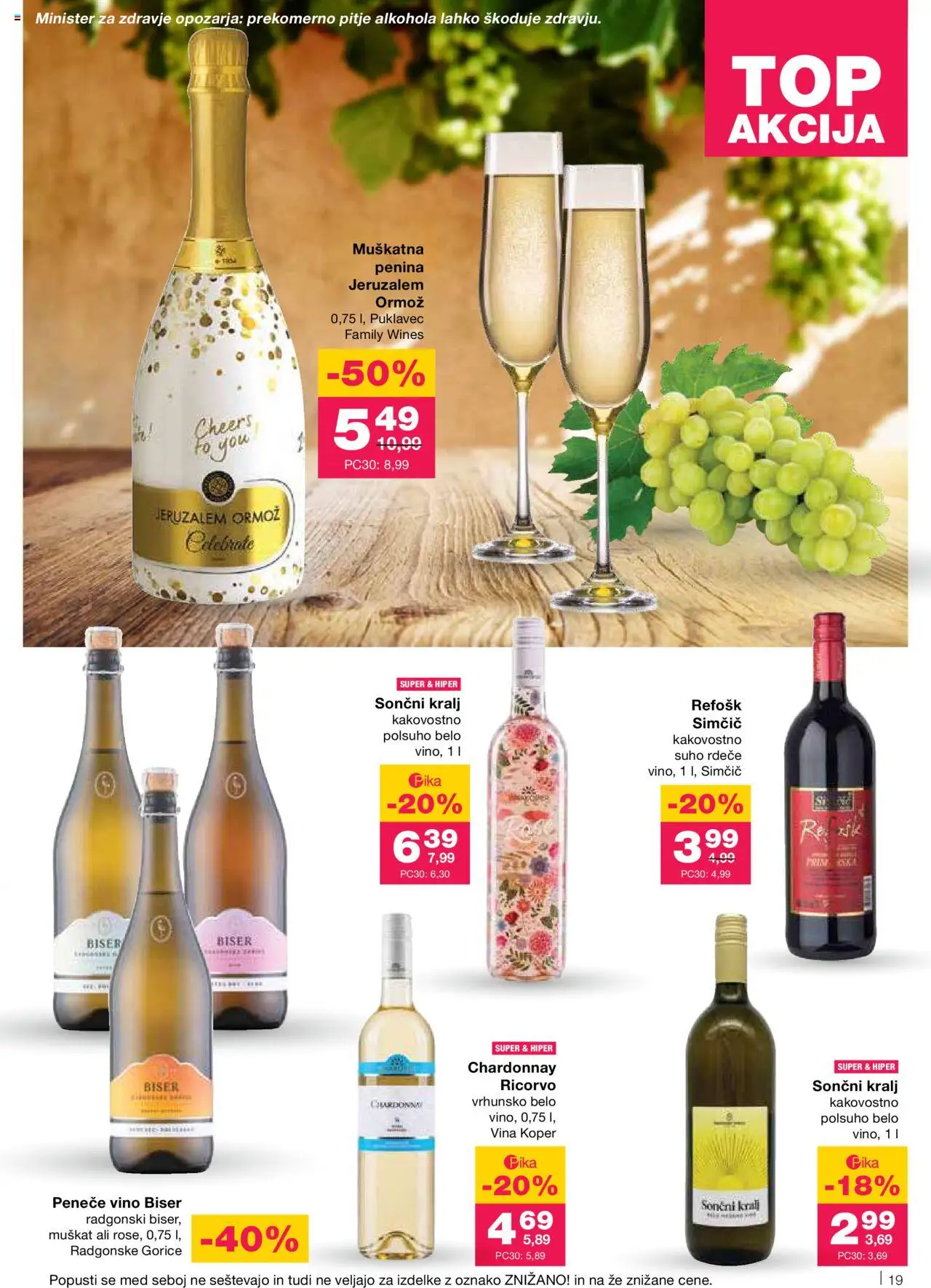 Mercator katalog │ velja od 12.06.2025 | Stran: 19 | Izdelki: Penina, Vino