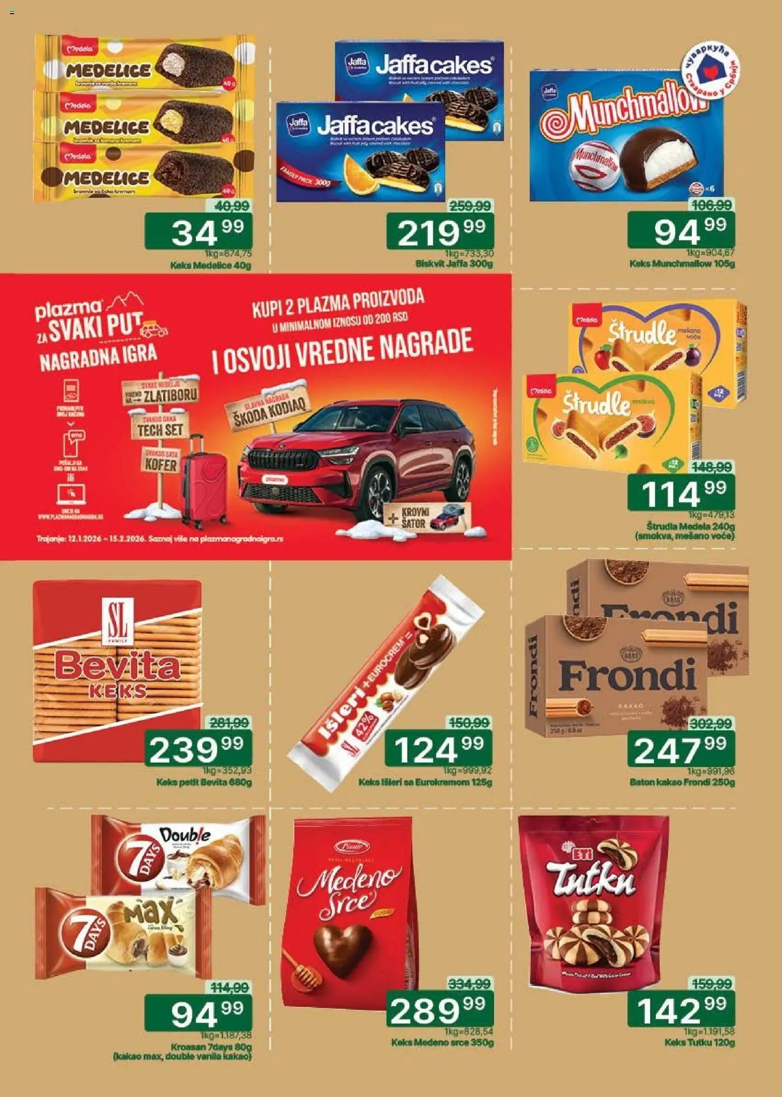 Univerexport katalog - važi od 05.01.2026 | Strana: 19 | Proizvode: Kofer, Keks, Plazma, 7days