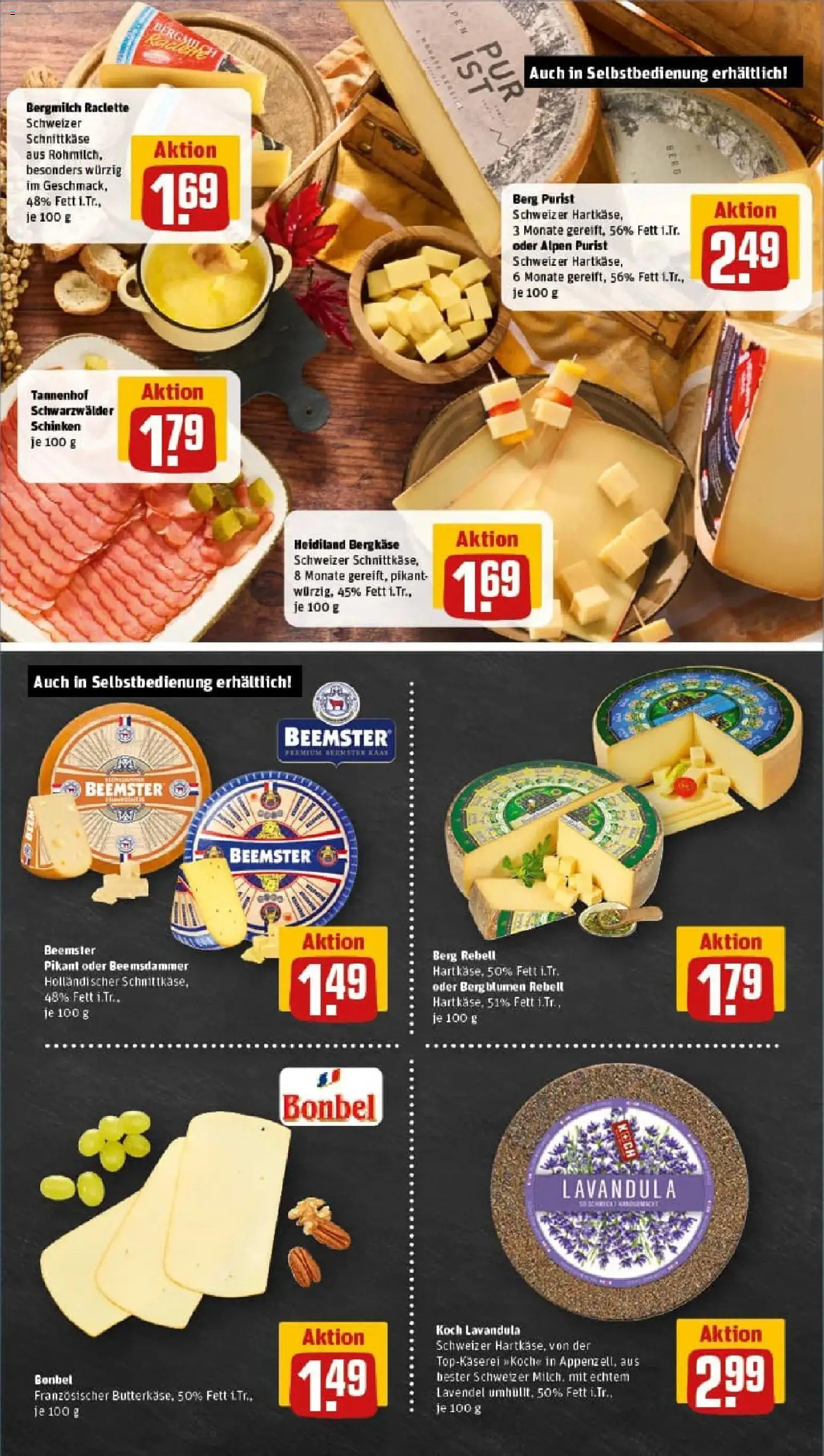 Rewe prospekt Hagen	 – gültig ab 17.11.2025 | Seite: 9 | Produkte: Butter, Schinken, Raclette, Lavendel