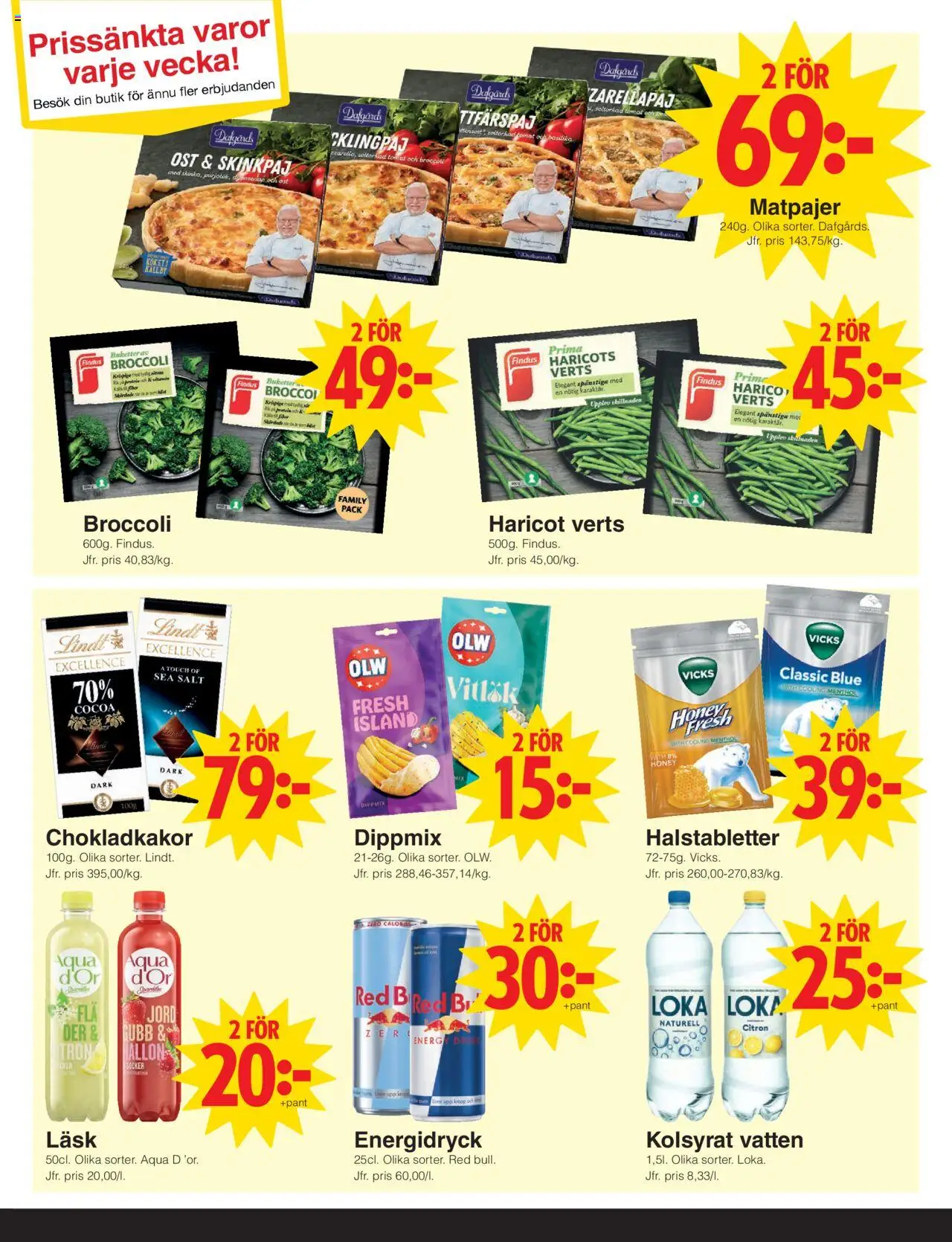 Matöppet reklamblad aktuell från 20.10.2025 | Sida: 3 | Produkter: Loka, Haricots verts, Citron, Basilika