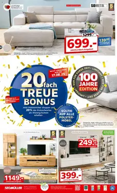 Segmüller Prospekt 	 - gültig ab dem 02.08.2025 | Seite: 2 | Produkte: Wohnwand, Sofa, Sessel