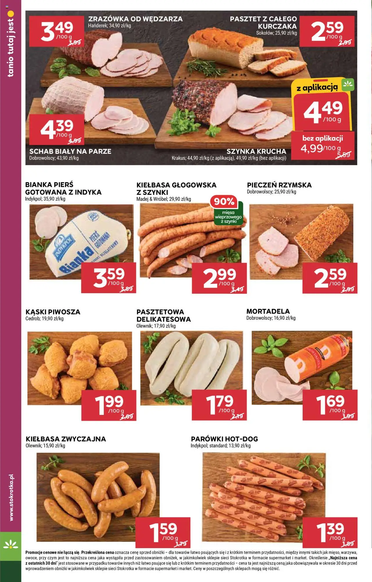 Stokrotka Gazetka - Market od 11.09.2025 | Strona: 8 | Produkty: Kiełbasa, Schab, Parówki, Szynka