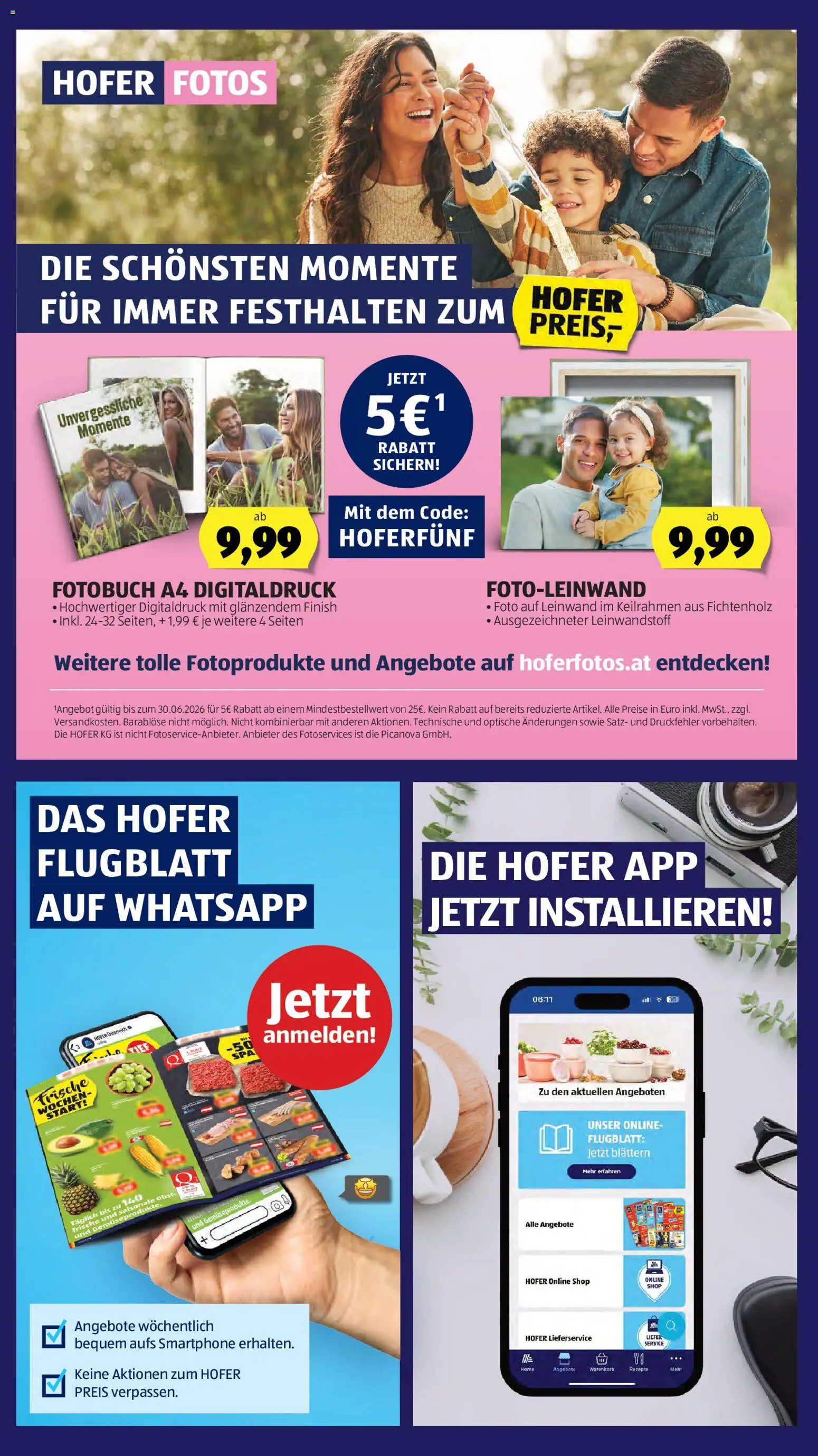 Hofer Flugblatt gültig ab 08.04.2026 | Seite: 3 | Produkte: Obst, Smartphone