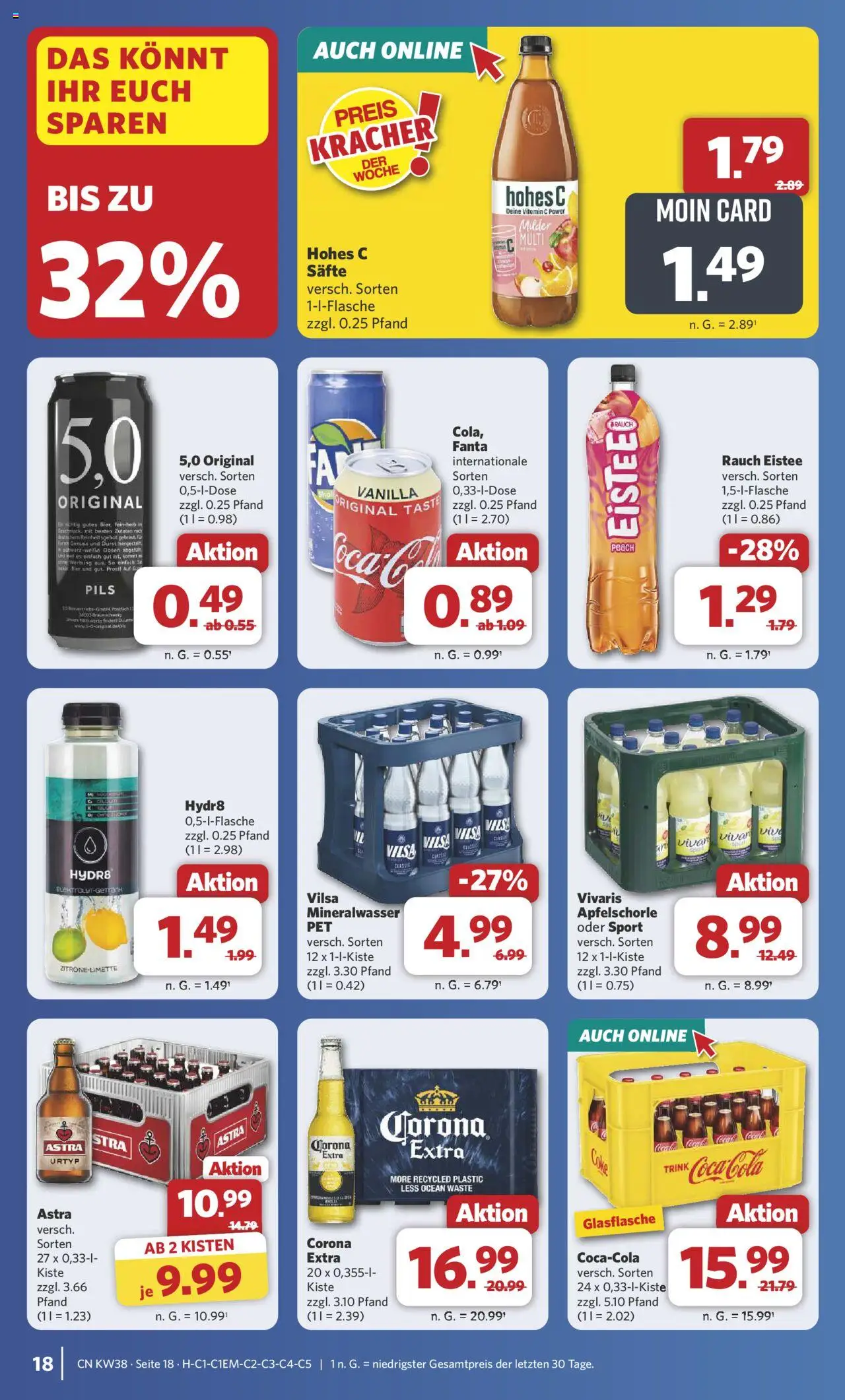 Combi Prospekt 	 – gültig ab 15.09.2025 | Seite: 23 | Produkte: Bier, Pils, Astra, Mineralwasser