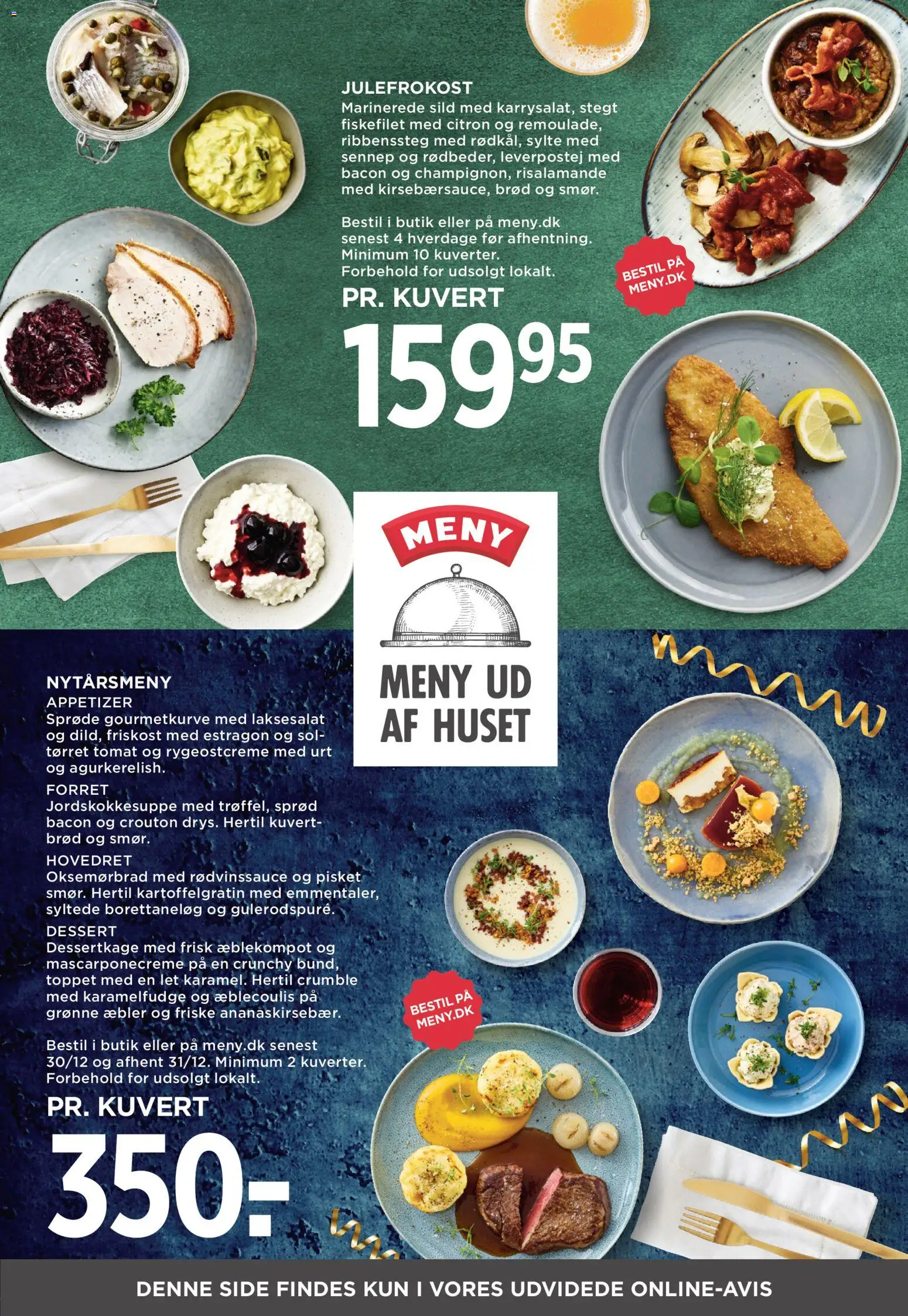 Meny tilbudsavis – gyldig fra 28.11.2025 | Side: 19 | Produkter: Brød, Æbler, Risalamande, Bacon