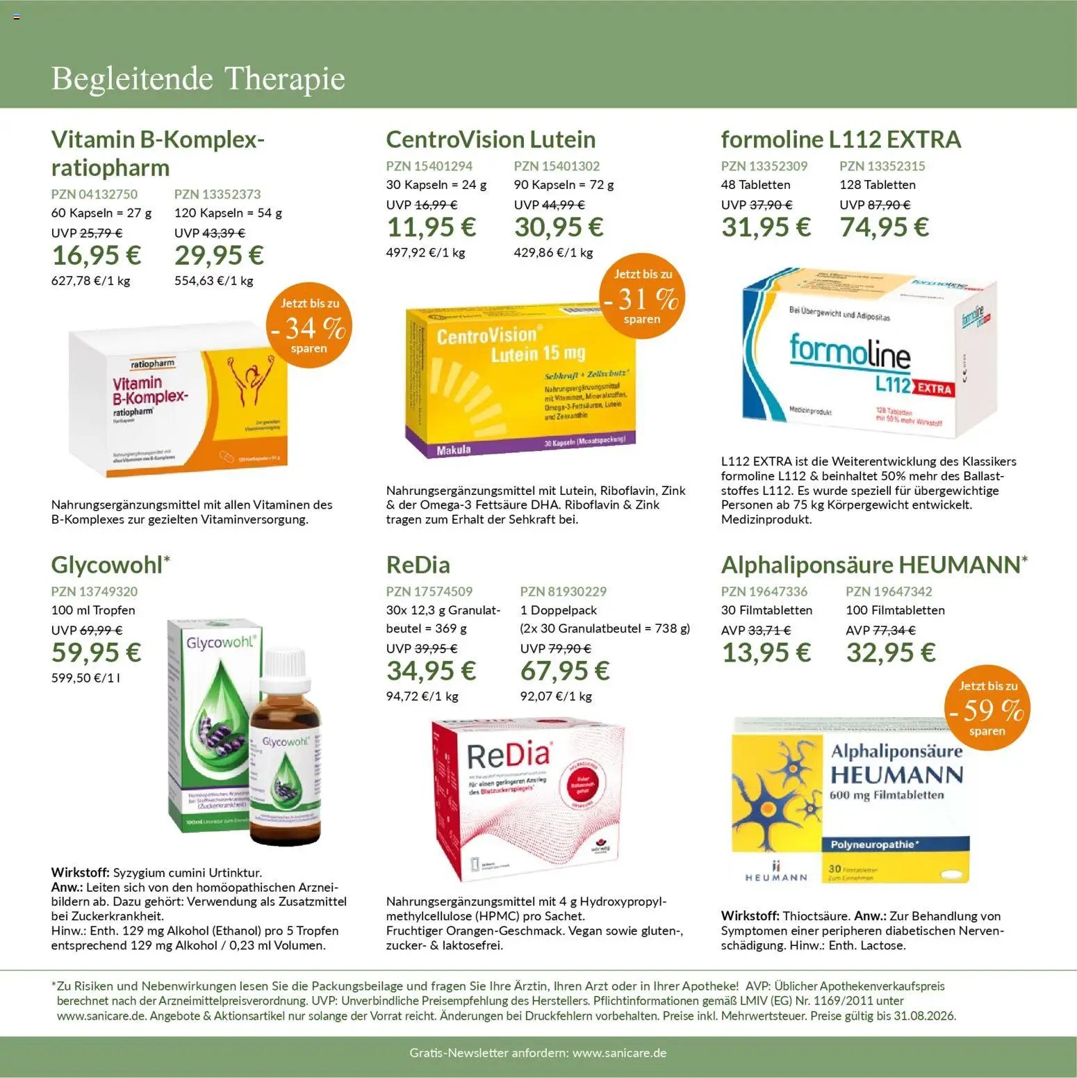 Sanicare Spezial-Angebote – gültig ab 03.03.2026 | Seite: 3 | Produkte: Zucker