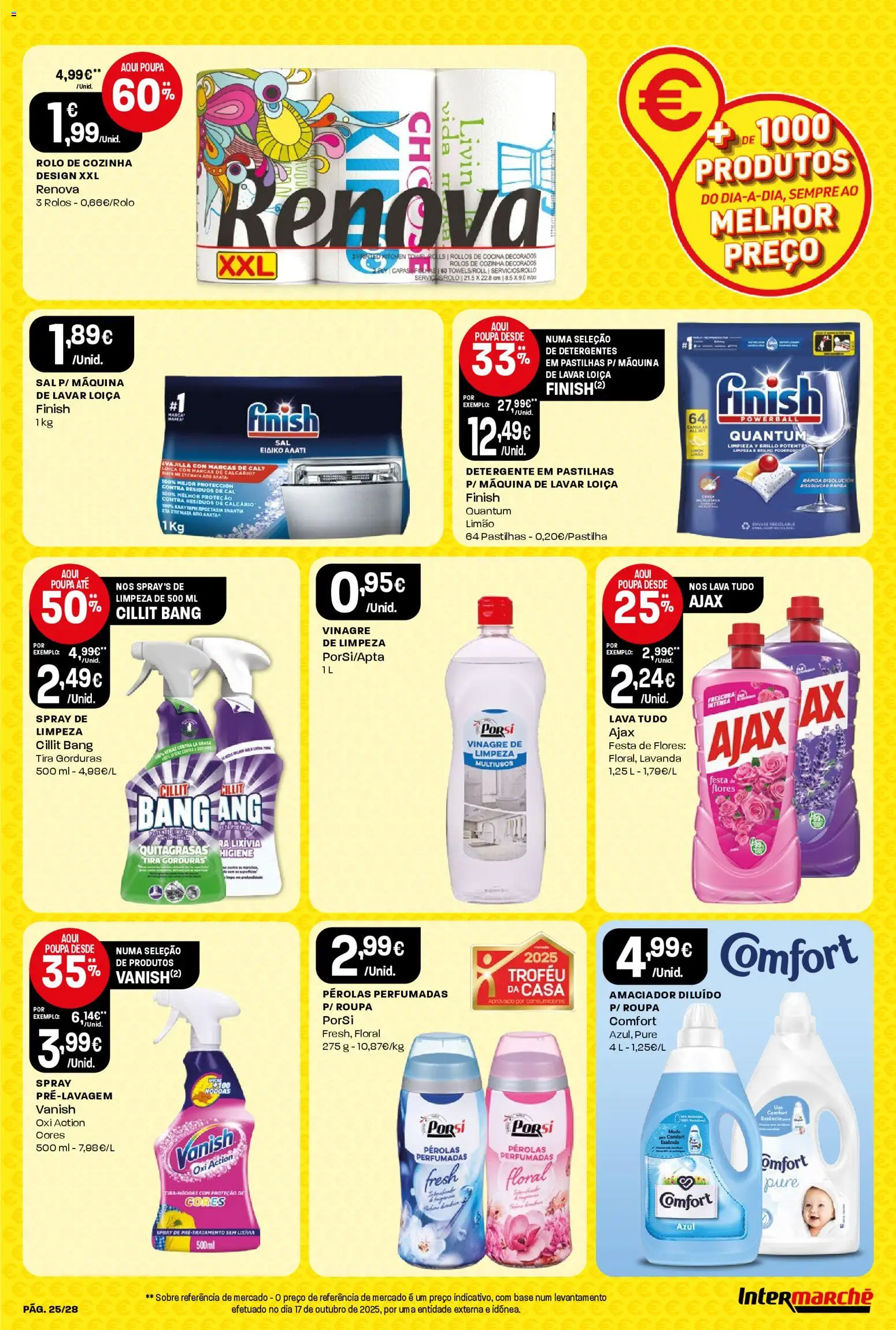Intermarché Folheto Contact │ válido de 20.11.2025 | Página: 25 | Produtos: Máquina de lavar, Base, Detergente, Sal