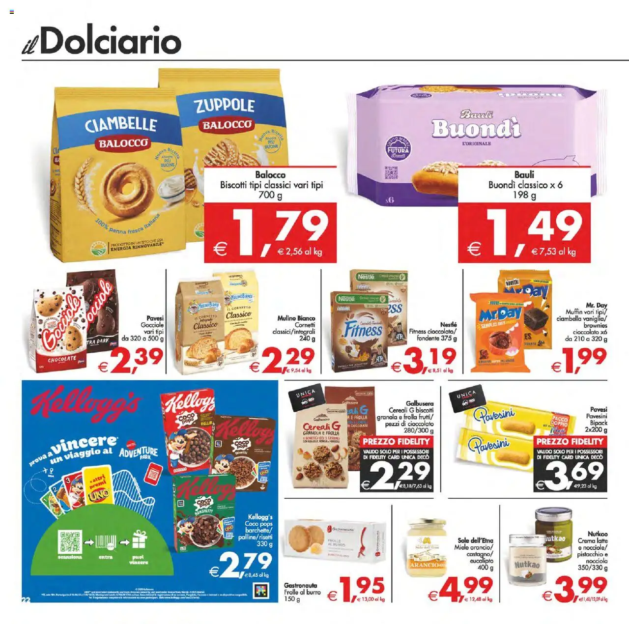 Volantino Decò del 22.08.2025 | Pagina: 25 | Prodotti: Cornetto, Biscotti, Muffin, Miele