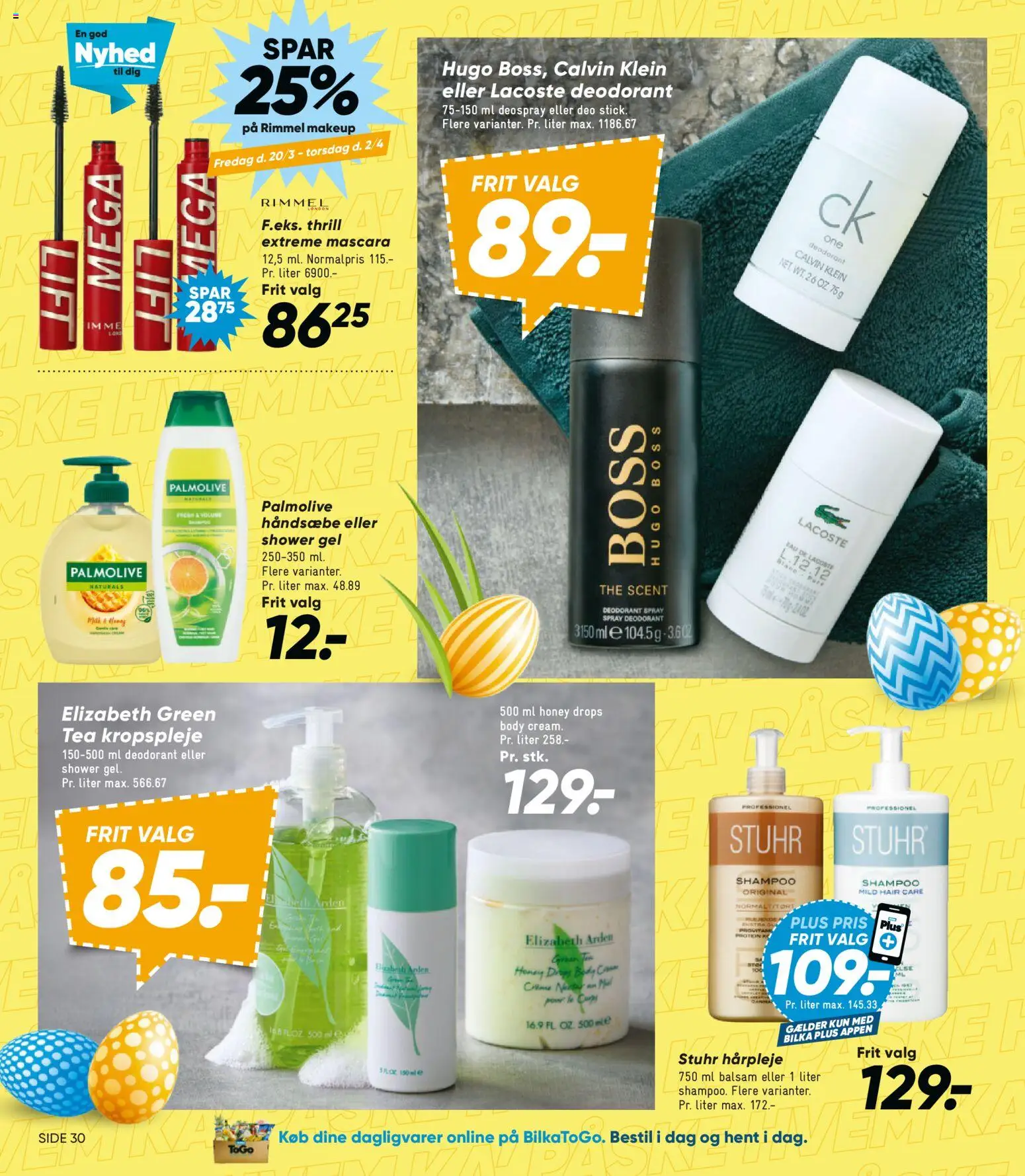 Bilka tilbudsavis – gyldig fra 20.03.2026 | Side: 42 | Produkter: Makeup, Mascara, Shampoo, Deodorant