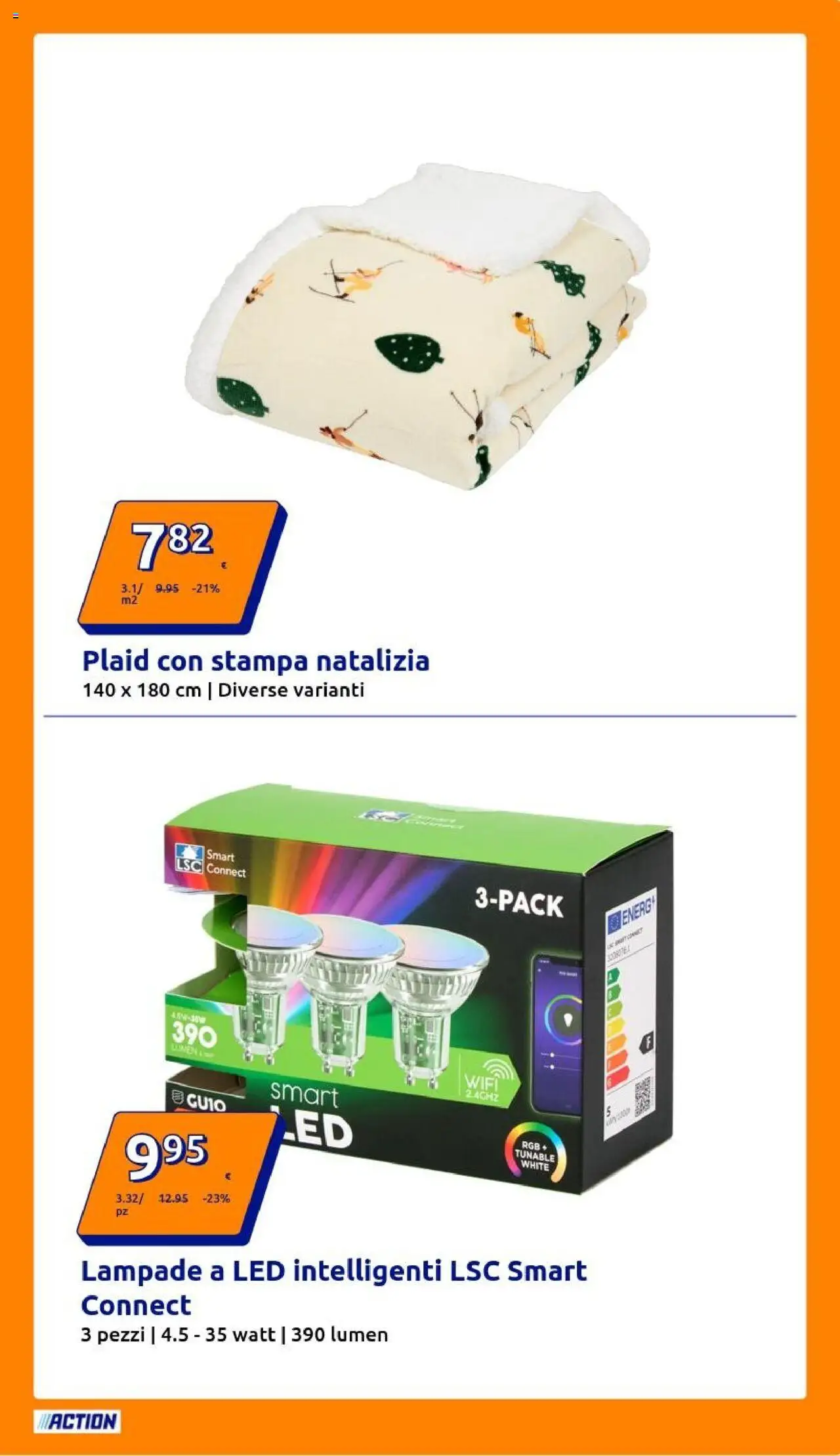 Volantino Action del 15.10.2025 | Pagina: 11 | Prodotti: Plaid, Stampa