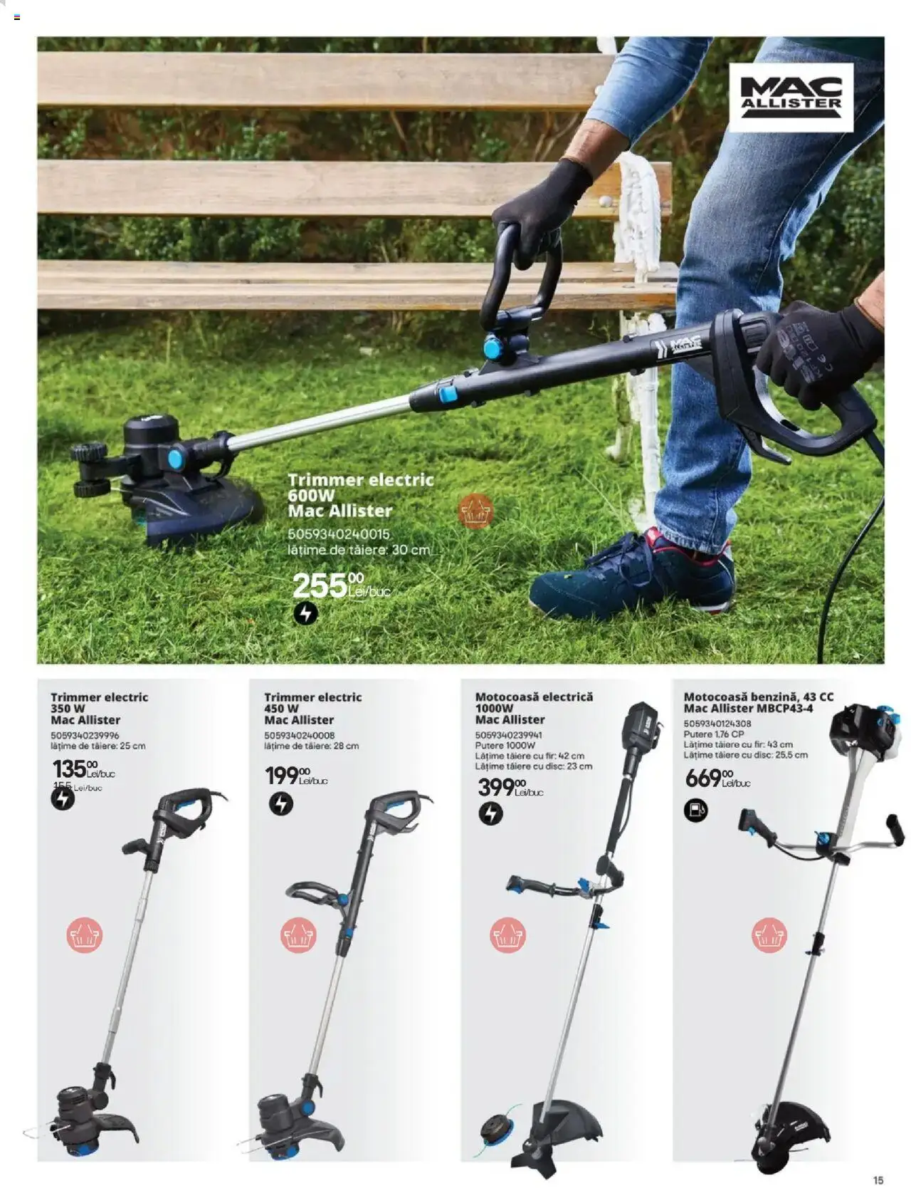 Noul catalog Brico Depot – valabil de la 14.02.2025 | Pagină: 15 | Produse: Trimmer, Disc