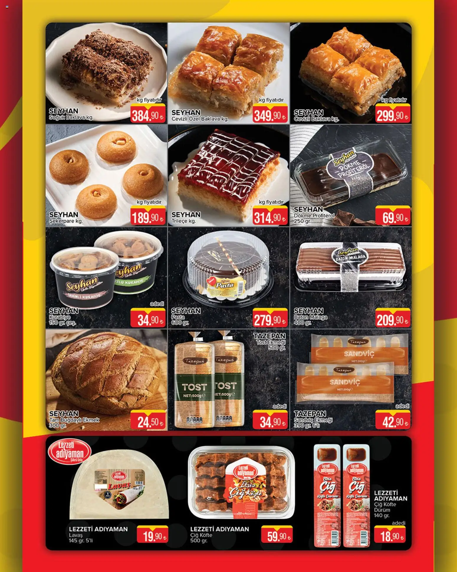 Seyhanlar Market Katalog - 10.12.2025 tarihinden itibaren geçerlidir | Sayfa: 7 | Ürünler: Ekmek, Kurabiye