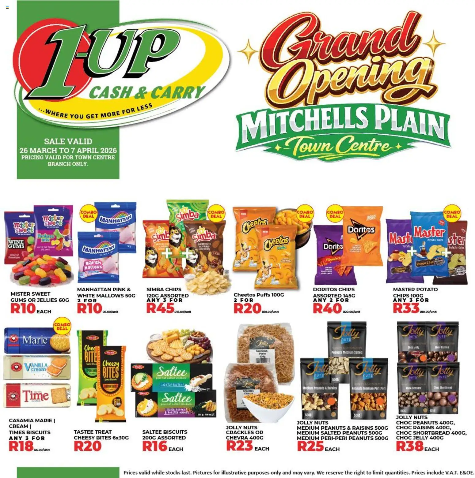 New 1UP Cash & Carry catalogue – valid from 26.03.2026 | Page: 11 | Products: Wine, Chips, Nuts, Cream