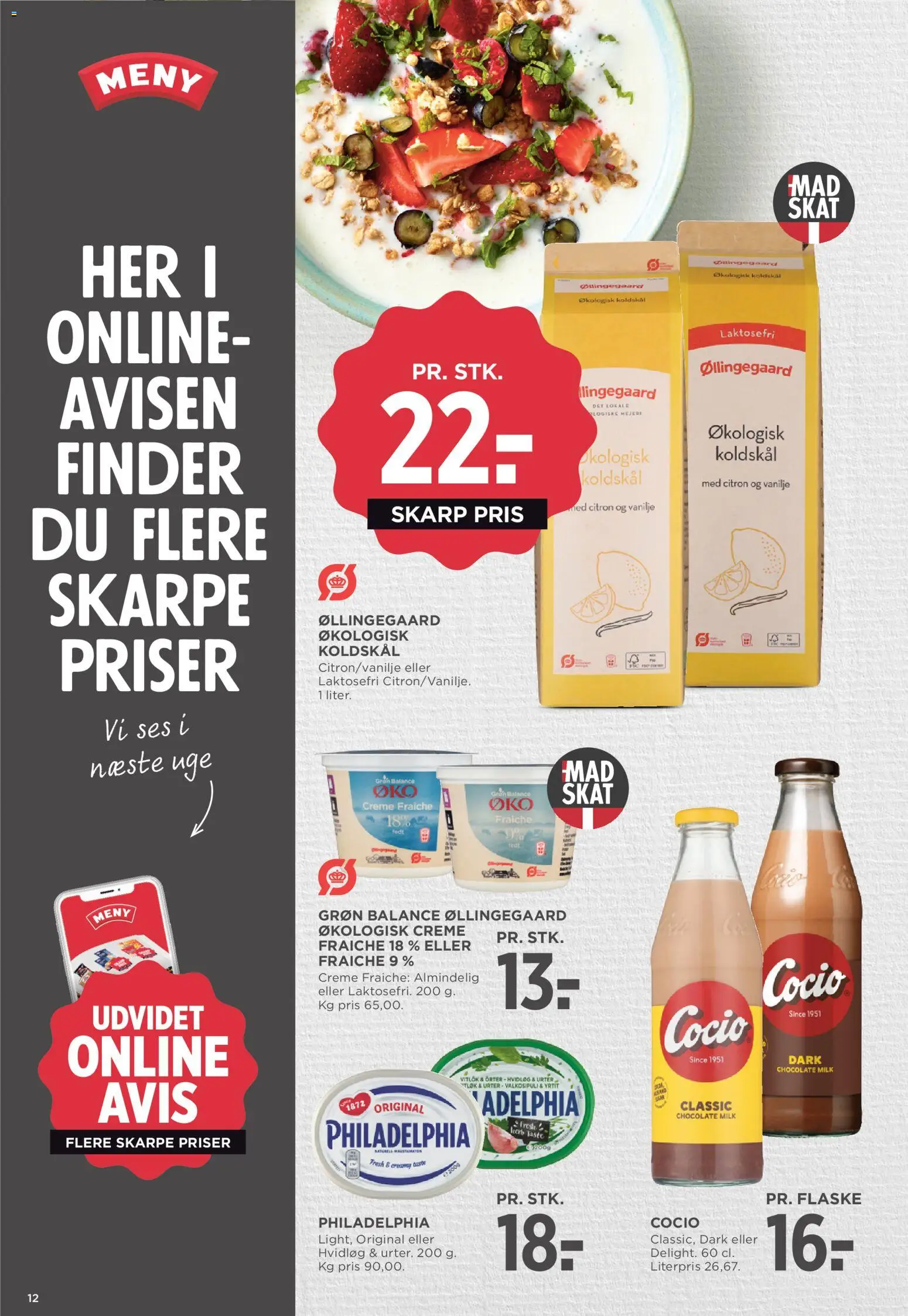 Meny tilbudsavis – gyldig fra 24.04.2026 | Side: 13 | Produkter: Creme, Creme fraiche, Koldskål, Vanilje