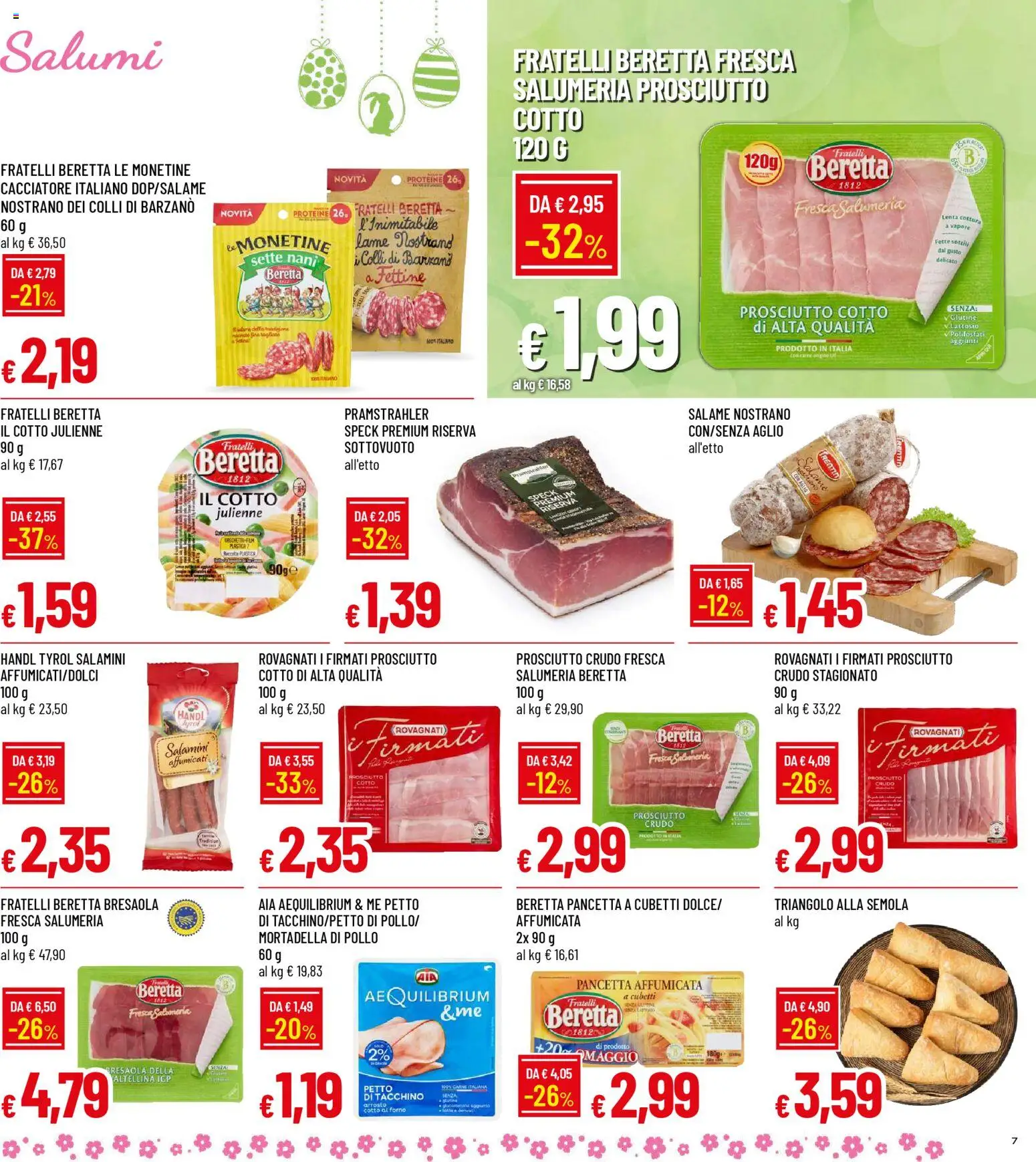 Volantino Galassia del 26.03.2026 | Pagina: 7 | Prodotti: Arrosto, Prosciutto Crudo, Salame, Prosciutto