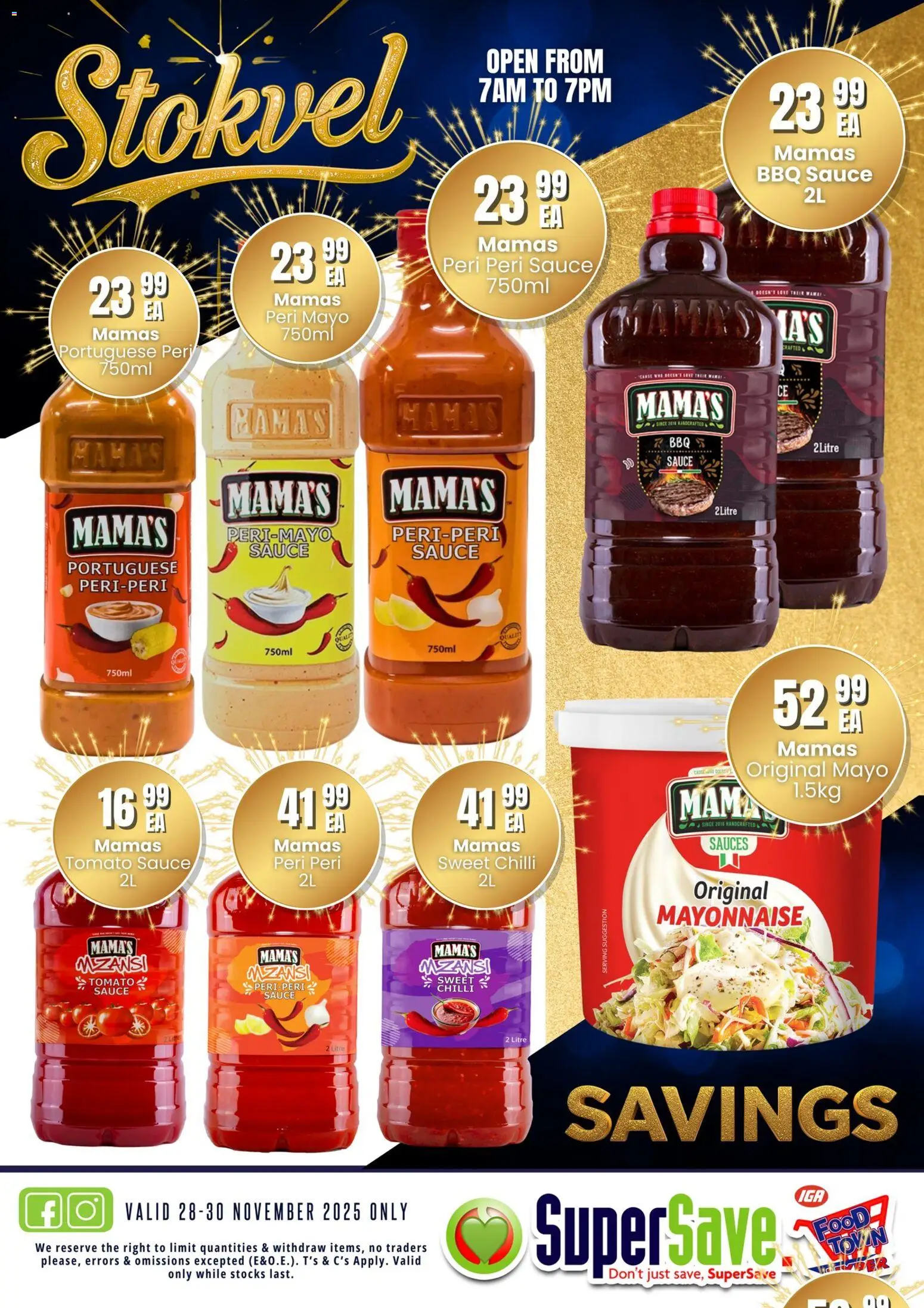 New Super Save catalogue – valid from 28.11.2025 | Page: 30 | Products: Tomato sauce, Mayonnaise, Sauce, Chilli