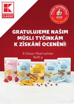 Kaufland leták od 17.09.2025 | Strana: 73 | Produkty: Müsli, Müsli tyčinka