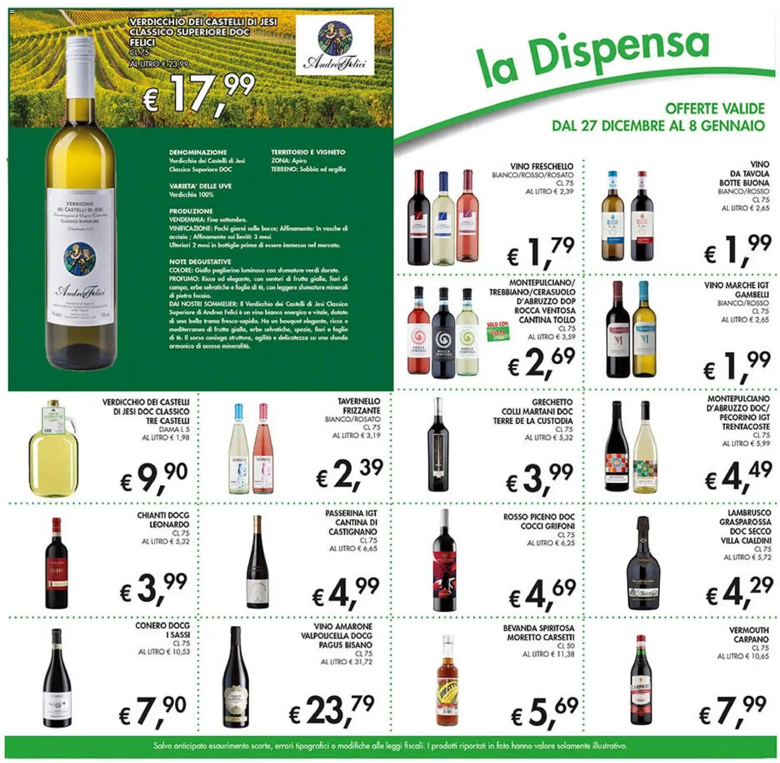 Volantino Coal del 27.12.2025 | Pagina: 13 | Prodotti: Frutta, Vino, Vino bianco, Profumo