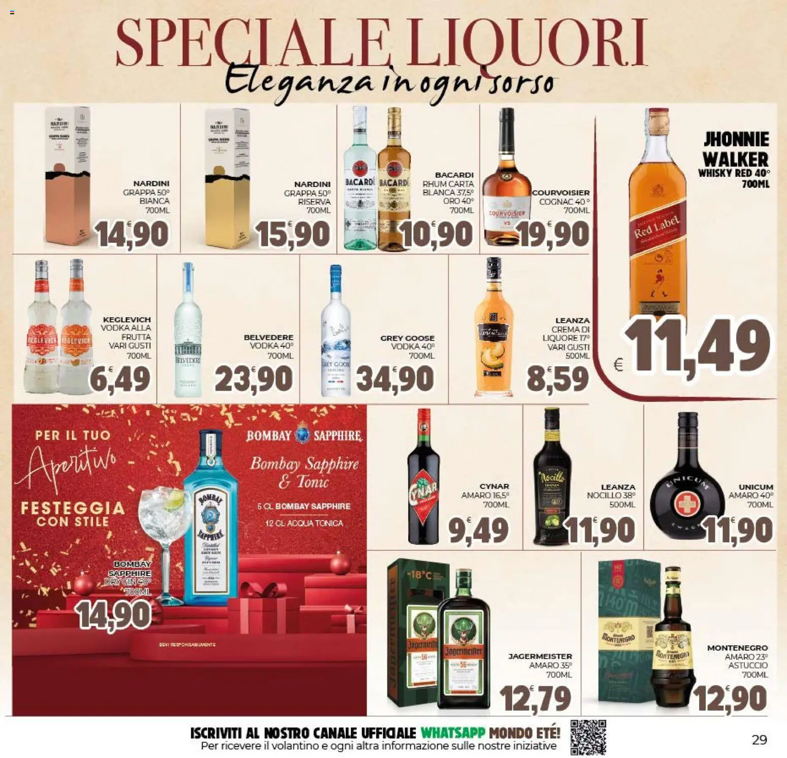 Volantino Eté del 27.12.2025 | Pagina: 29 | Prodotti: Vodka, Whisky, Astuccio, Grappa