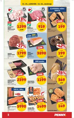 DÁRDÁS HÁTSÓ CSÜLÖK, füstölt hűtött termék kg - amely érvényes a következő dátumtól: 13.11.2025 | Oldal: 3