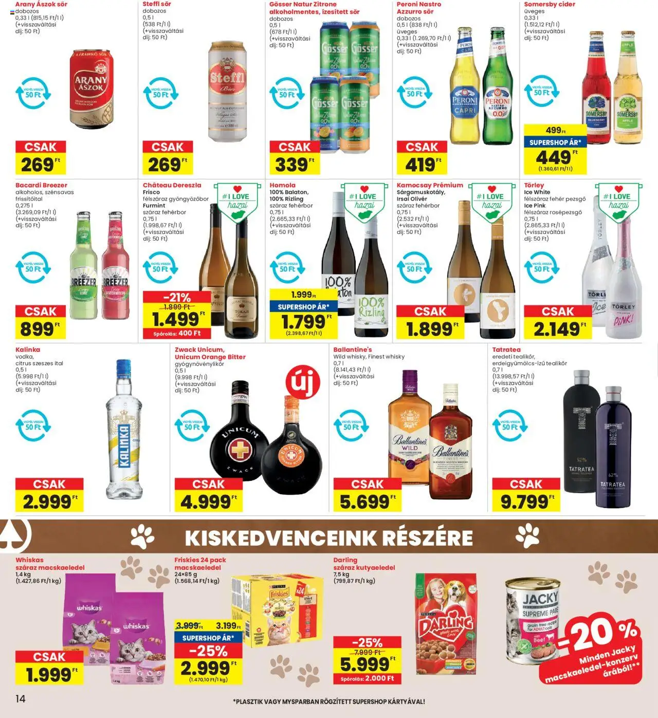 Interspar akciós ujság - amely érvényes a következő dátumtól: 05.06.2025 | Oldal: 14 | Termékek: Pezsgő, Sör, Whisky, Só