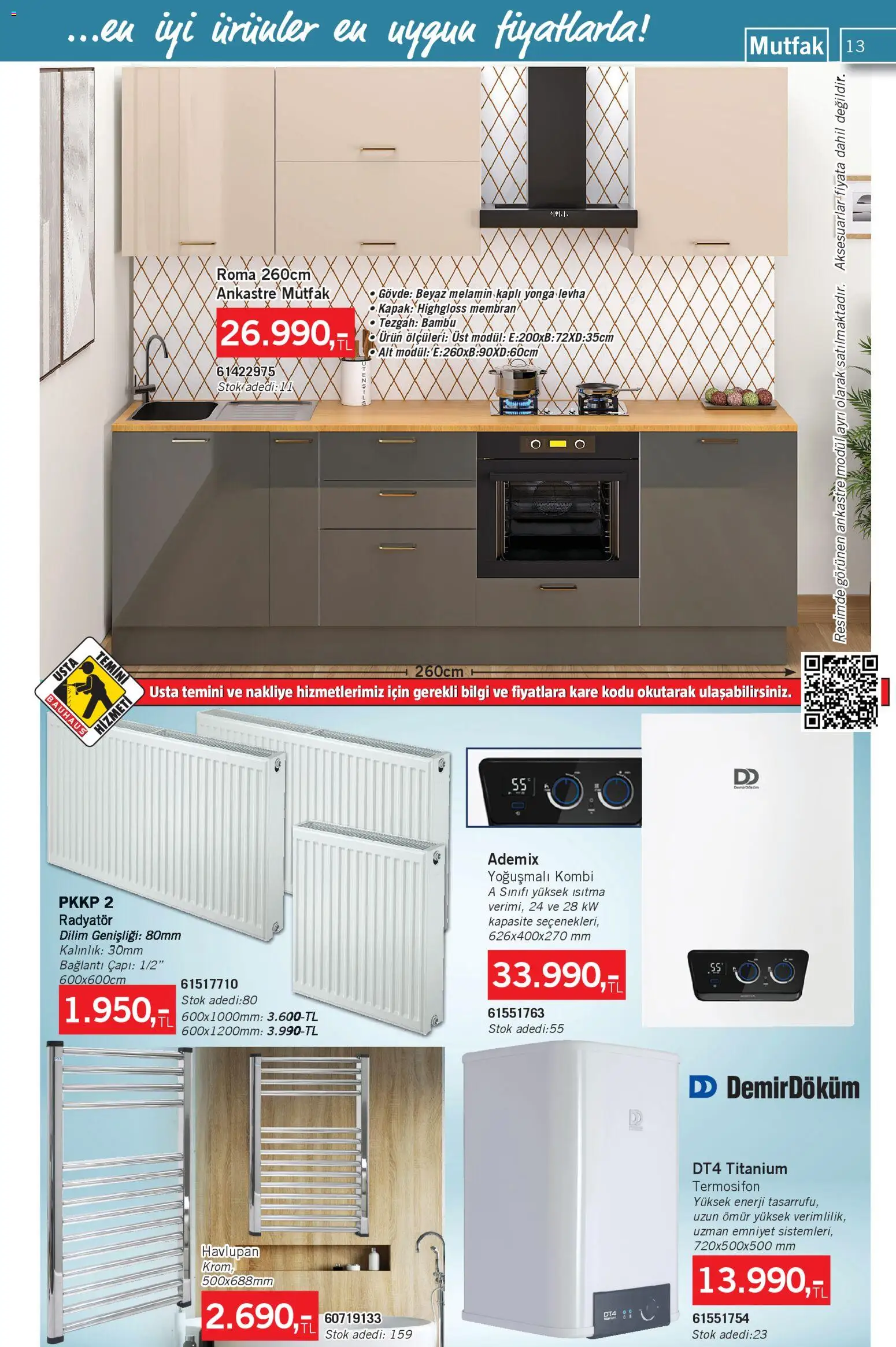 Bauhaus Katalog - 01.11.2025 tarihinden itibaren geçerlidir | Sayfa: 13 | Ürünler: Radyatör