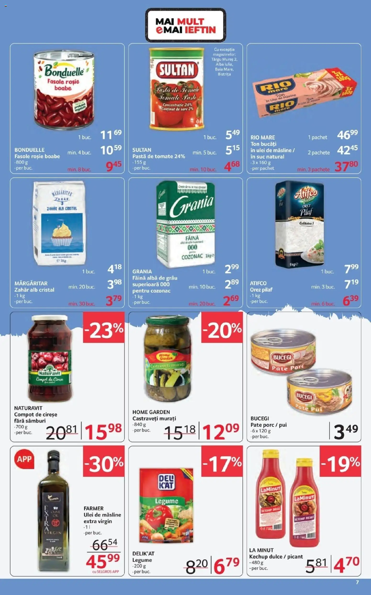 Noul catalog Selgros – valabil de la 20.02.2026 | Pagină: 7 | Produse: Pate, Măsline, Compot, Legume