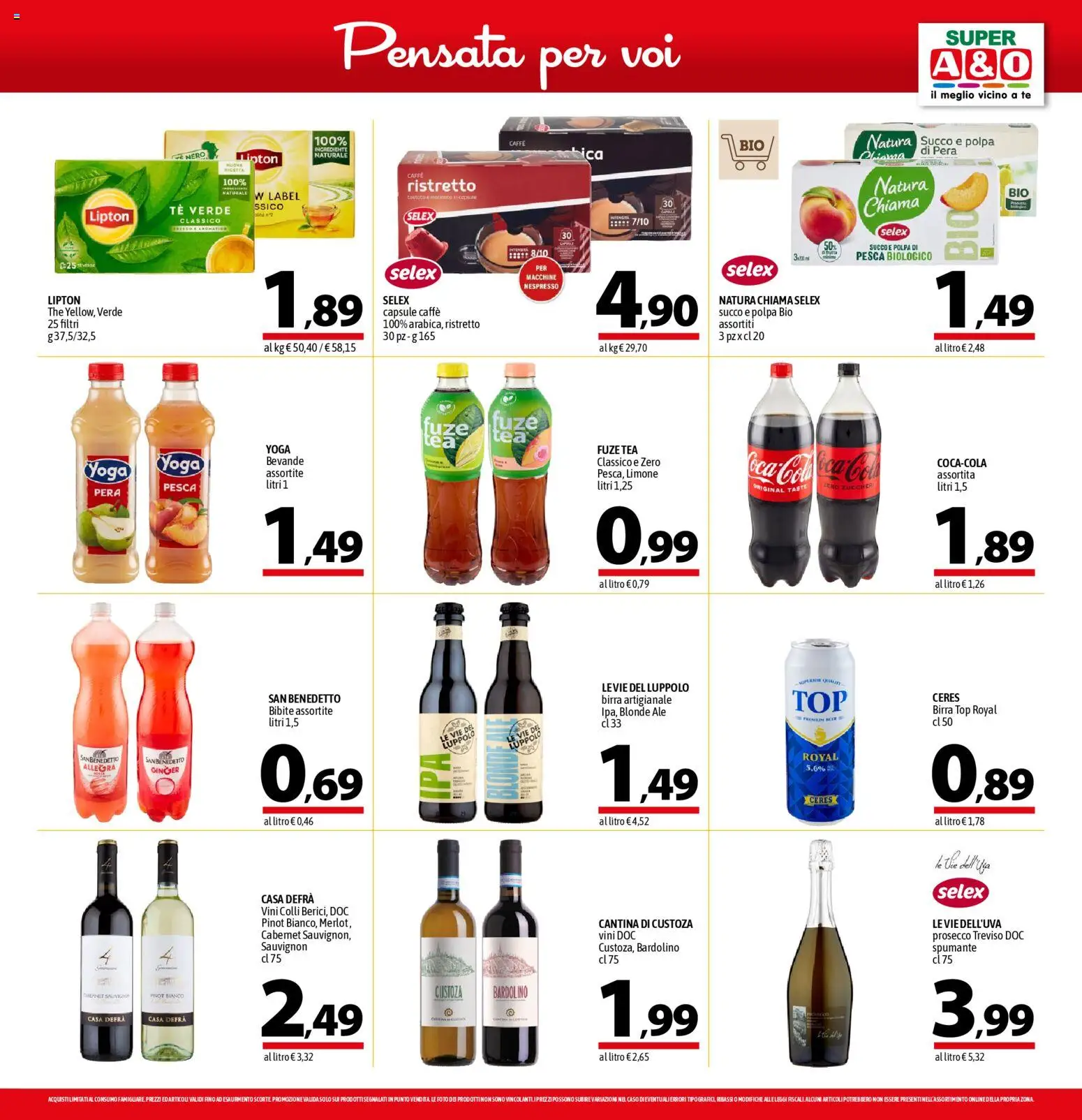 Volantino A&O del 13.11.2025 | Pagina: 13 | Prodotti: Birra, Top, Pera, Bibite