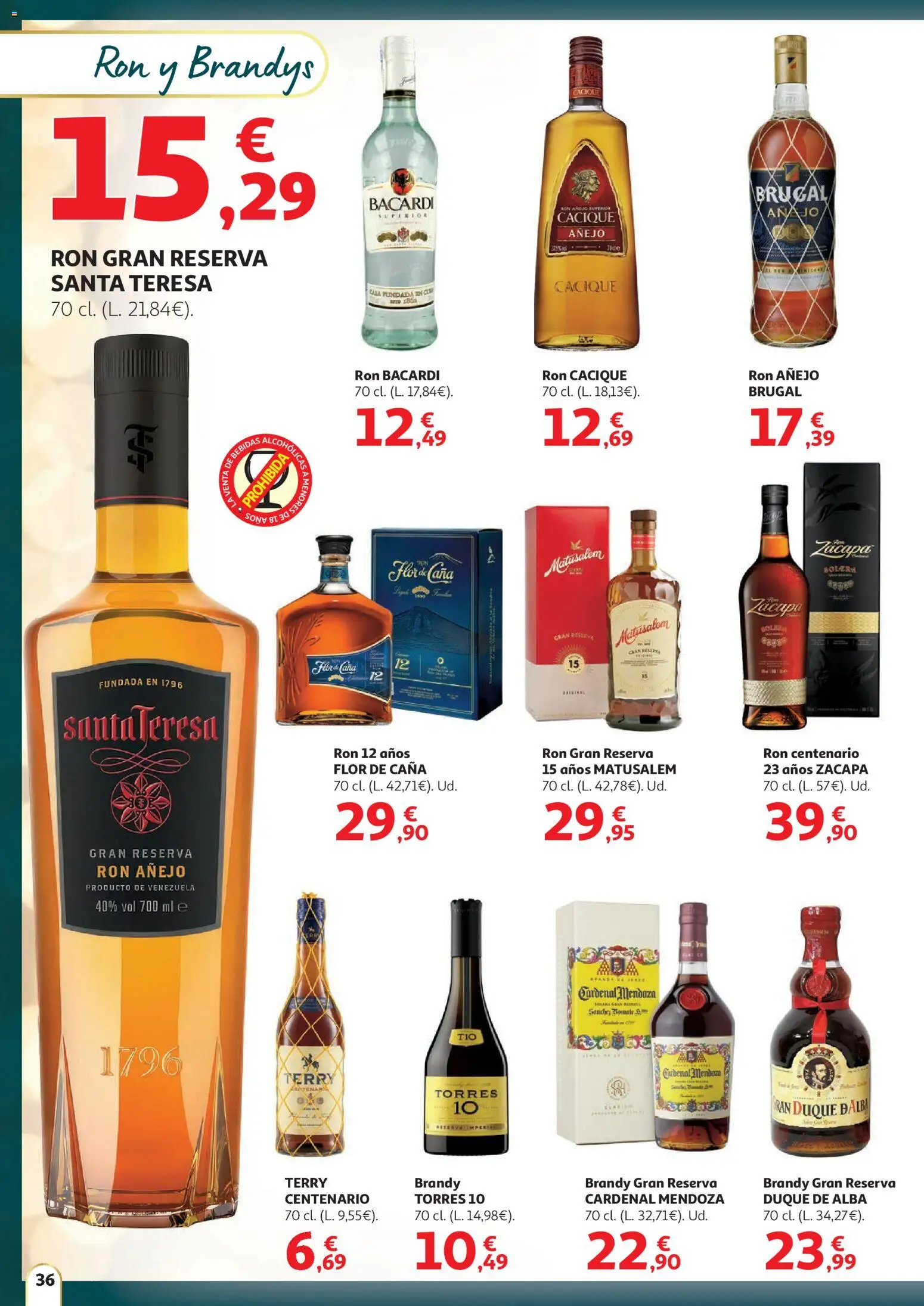 Alcampo - HG Unico │ válido desde el 11.12.2025 | Página: 36 | Productos: Ron, Μαύρο πιπέρι