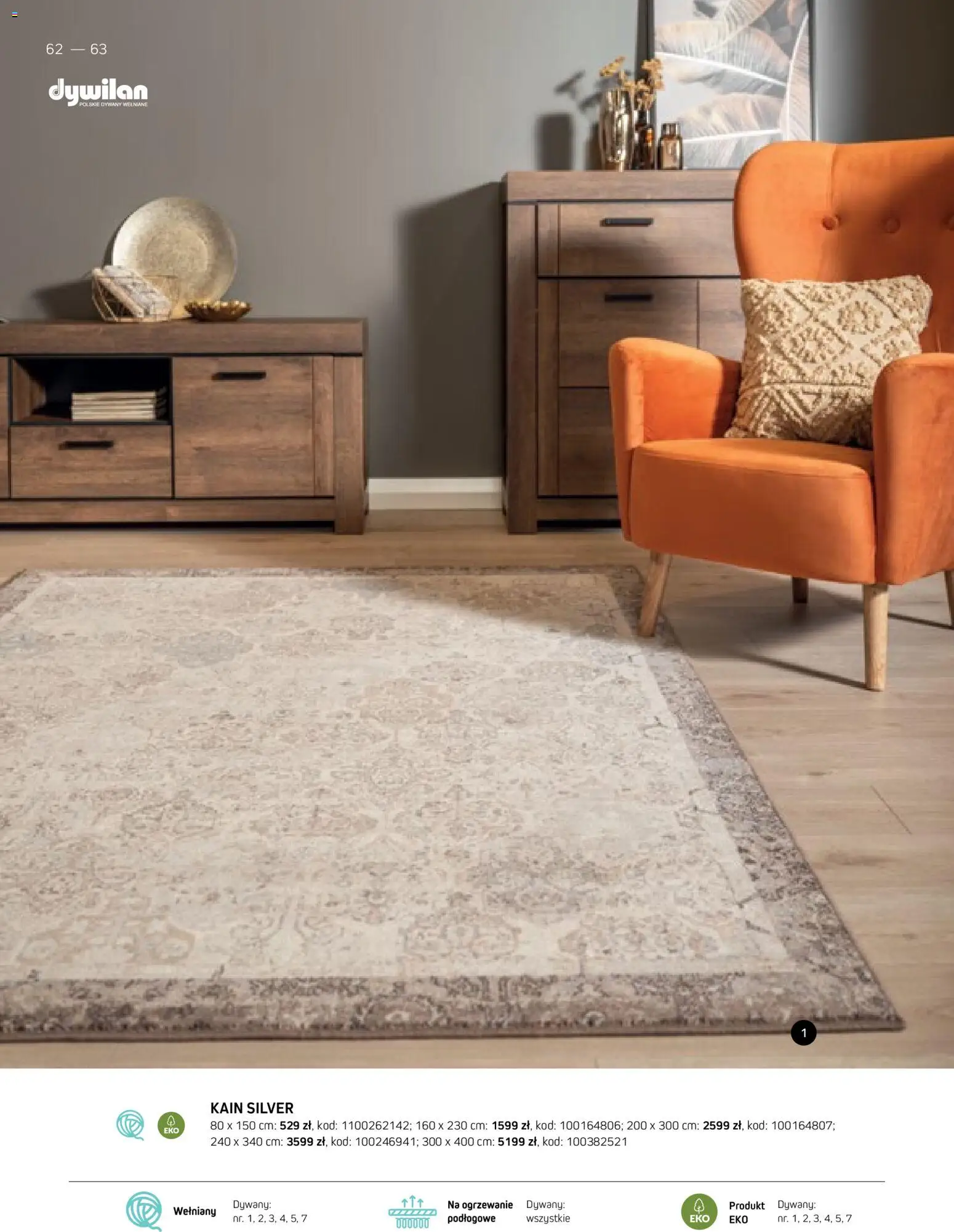 Komfort gazetka - Katalog dywanów od 17.03.2026 | Strona: 62 | Produkty: Dywany
