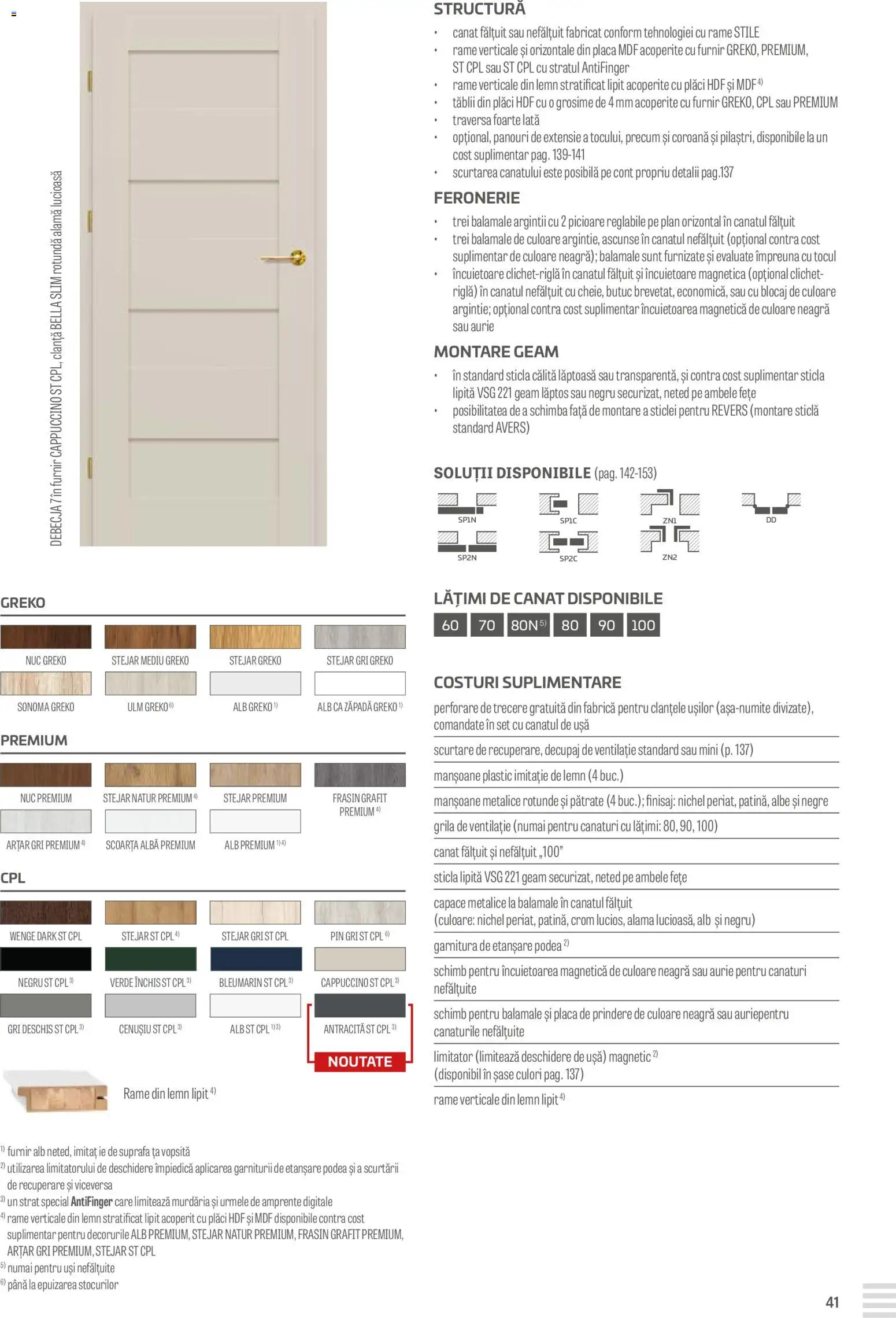 Noul catalog Proges – valabil de la 23.08.2024 | Pagină: 41 | Produse: Ușă