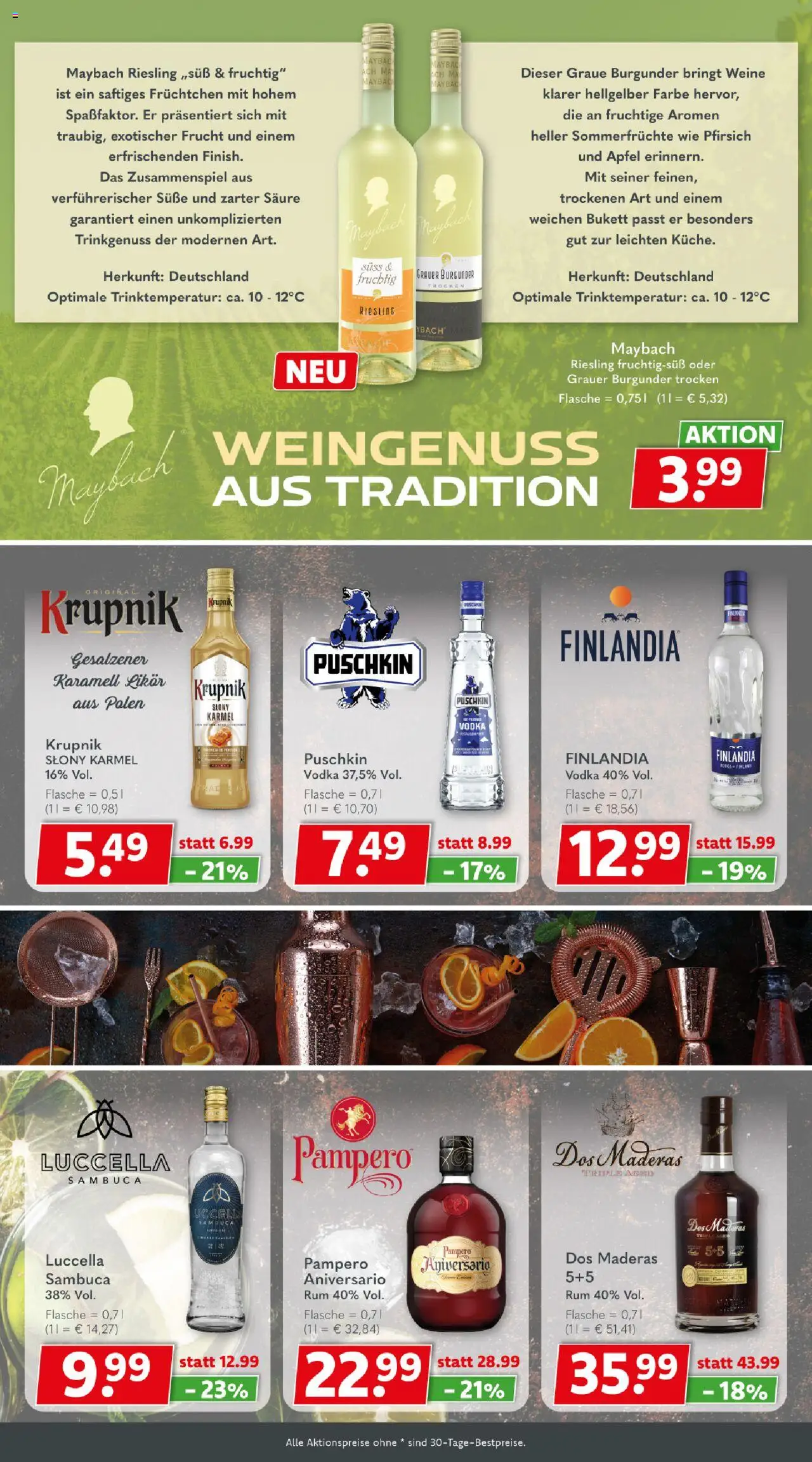 Getränkeland Prospekt 	 – gültig ab 29.09.2025 | Seite: 7 | Produkte: Likör, Rum, Sambuca, Vodka