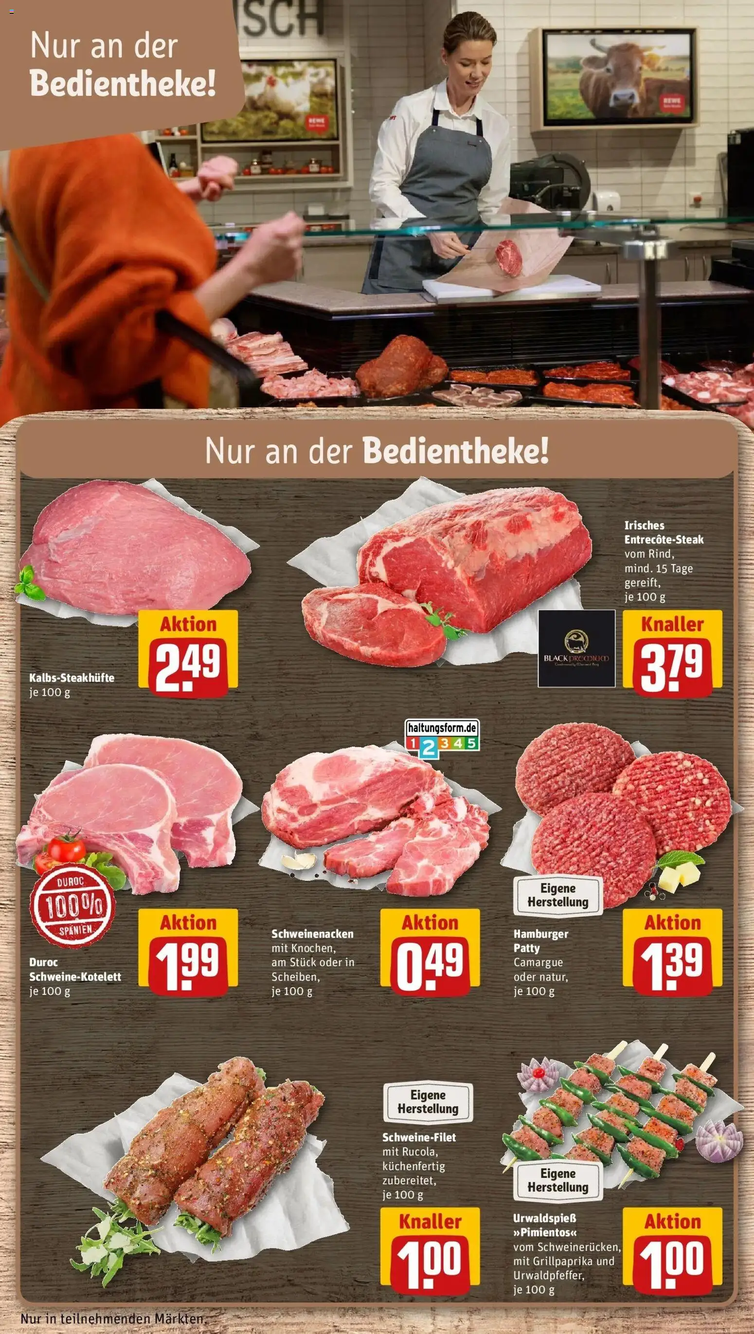 Rewe prospekt Wittstock / Dosse	 – gültig ab 09.02.2026 | Seite: 14 | Produkte: Schweinenacken, Schweinefilet, Steak