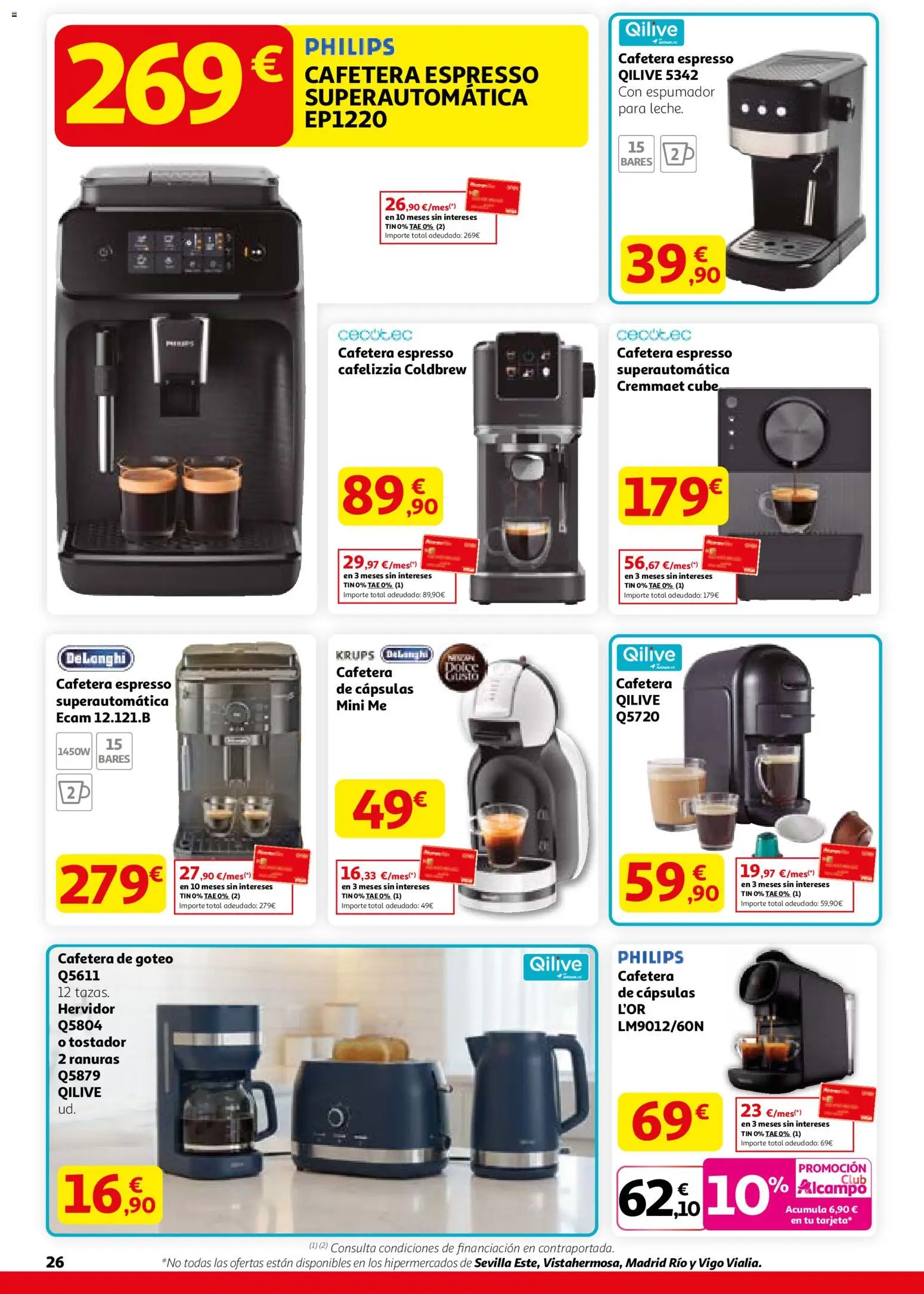 Alcampo - HG Catalán  │ válido desde el 12.02.2026 | Página: 26 | Productos: Cafetera, Tostador