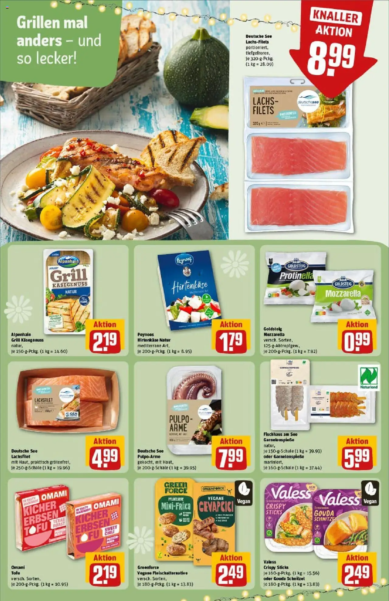 Rewe prospekt Dachau	 - gültig ab dem 13.07.2025 | Seite: 22 | Produkte: Feta, Cevapcici, Schnitzel, Erbsen