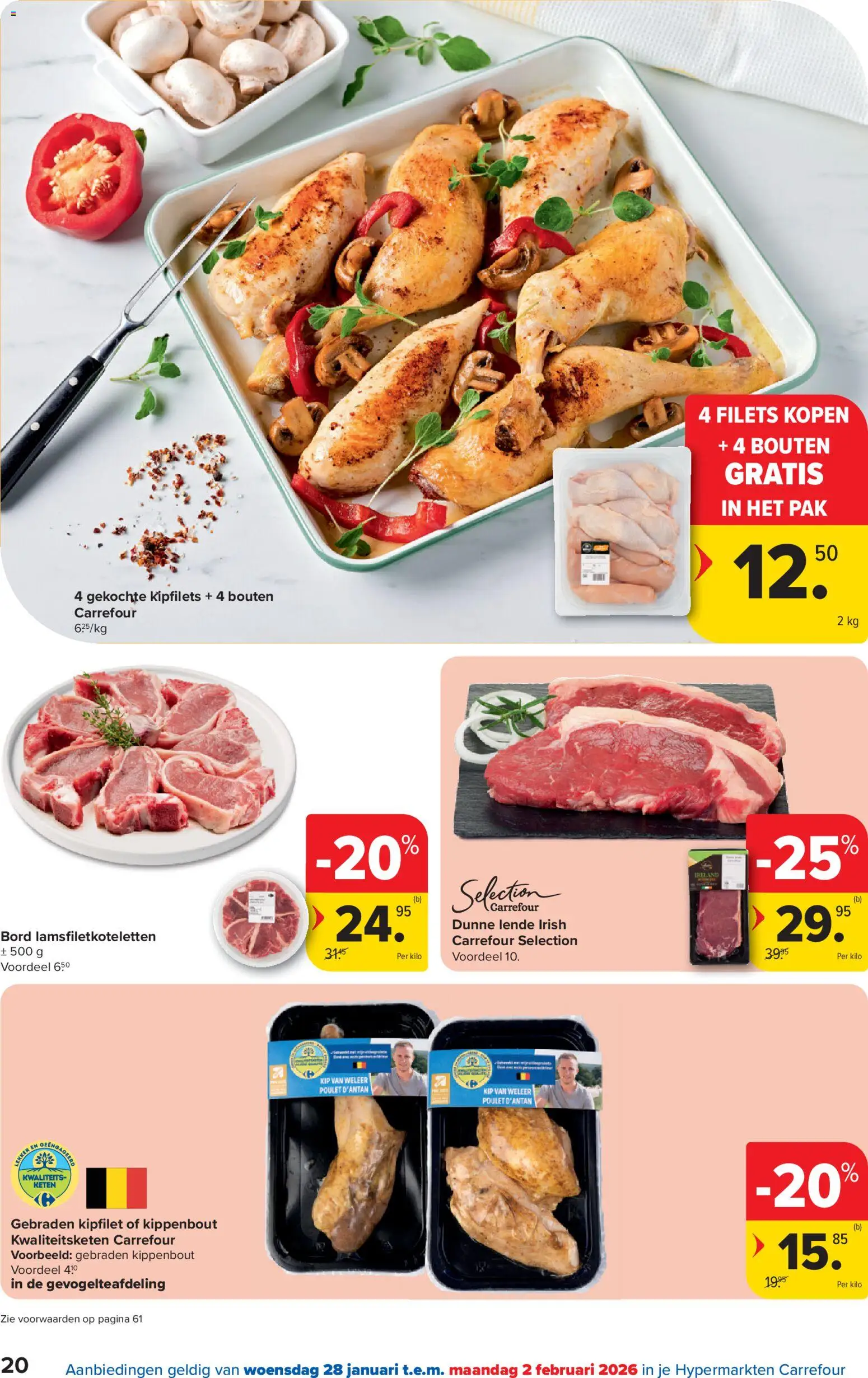 {H1} | Pagina: 20 | Producten: Kip, Bord