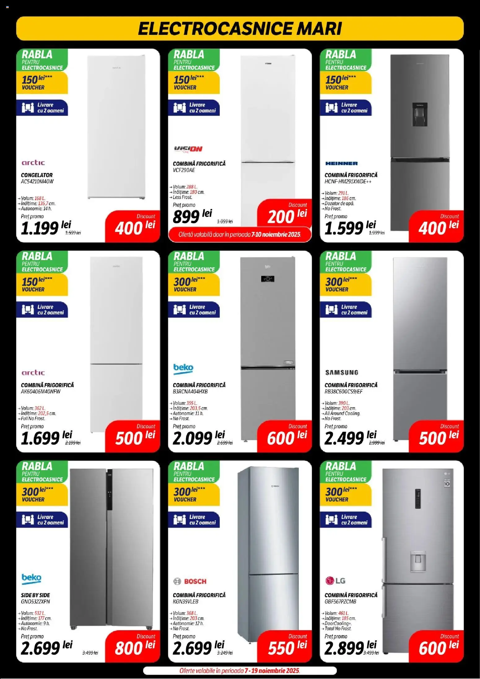 Noul catalog Flanco – valabil de la 07.11.2025 | Pagină: 32 | Produse: Congelator, Combină frigorifică