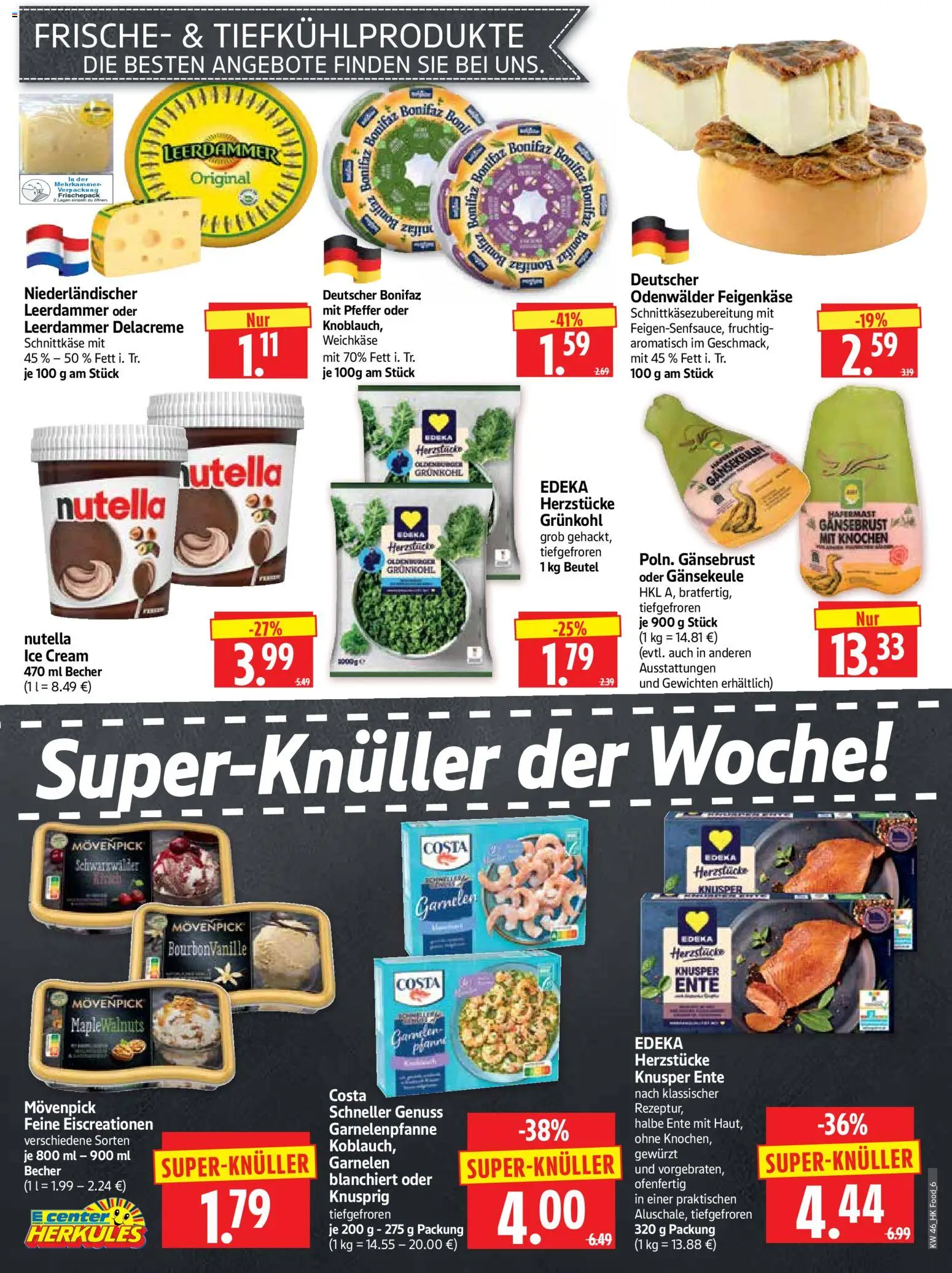 HERKULES Prospekt 	 – gültig ab 10.11.2025 | Seite: 6 | Produkte: Garnelen, Nutella, Pfeffer, Ente